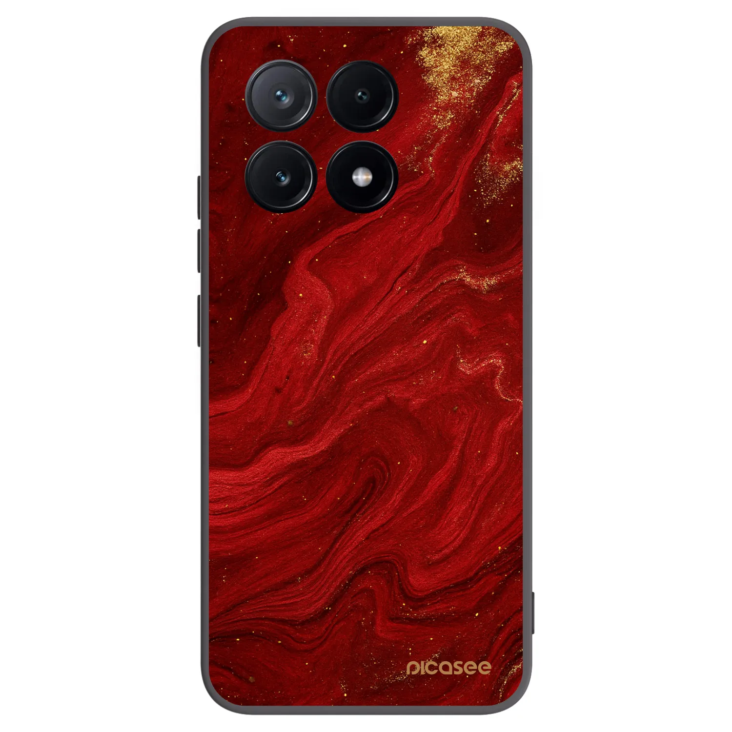 Picasee fekete szilikon tok az alábbi mobiltelefonokra Xiaomi Poco X6 Pro - Red