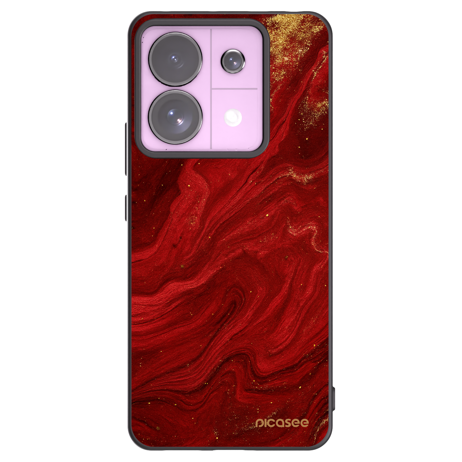 Picasee fekete szilikon tok az alábbi mobiltelefonokra Xiaomi Redmi Note 13 Pro 5G - Red