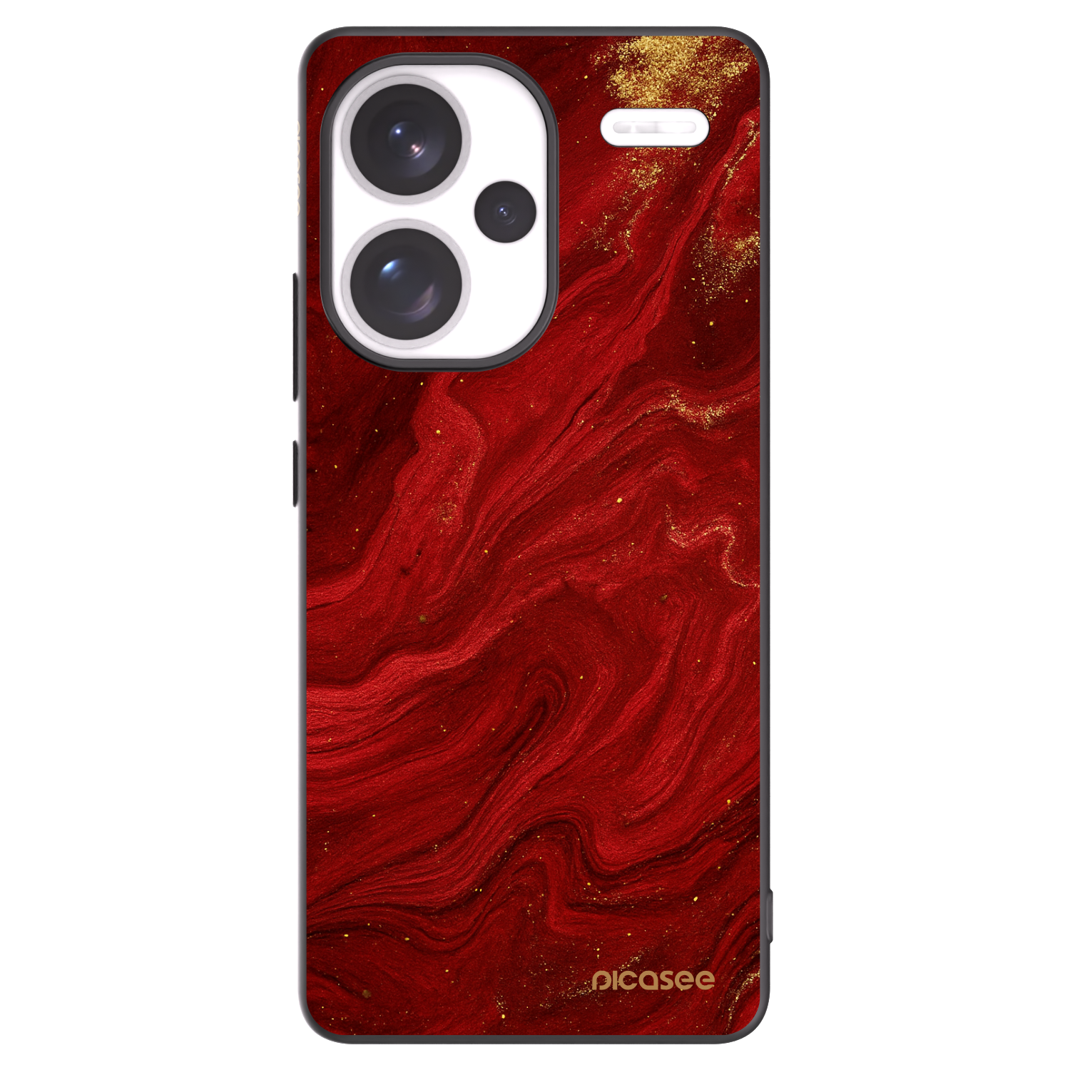 Picasee fekete szilikon tok az alábbi mobiltelefonokra Xiaomi Redmi Note 13 Pro+ 5G - Red