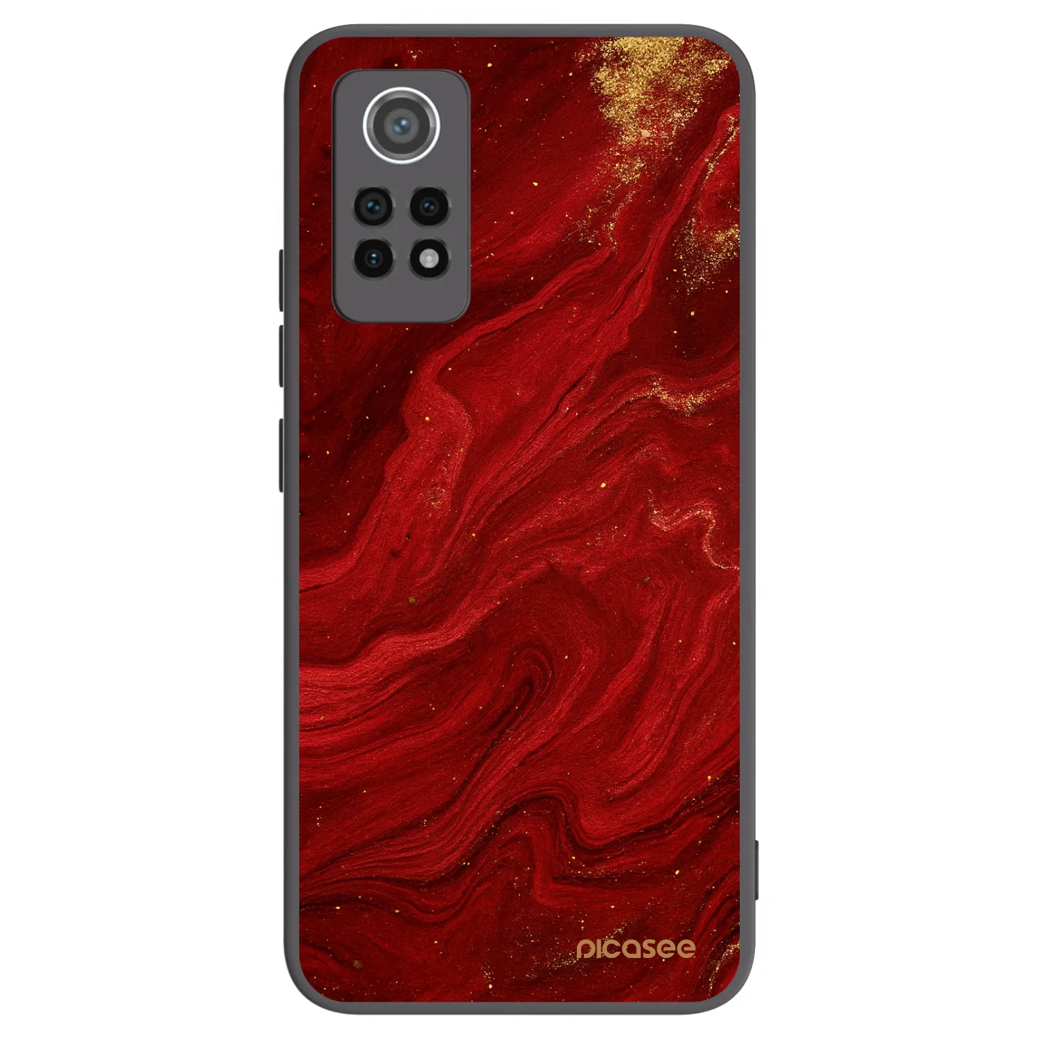 Picasee fekete szilikon tok az alábbi mobiltelefonokra Xiaomi Redmi Note 12 Pro 4G - Red