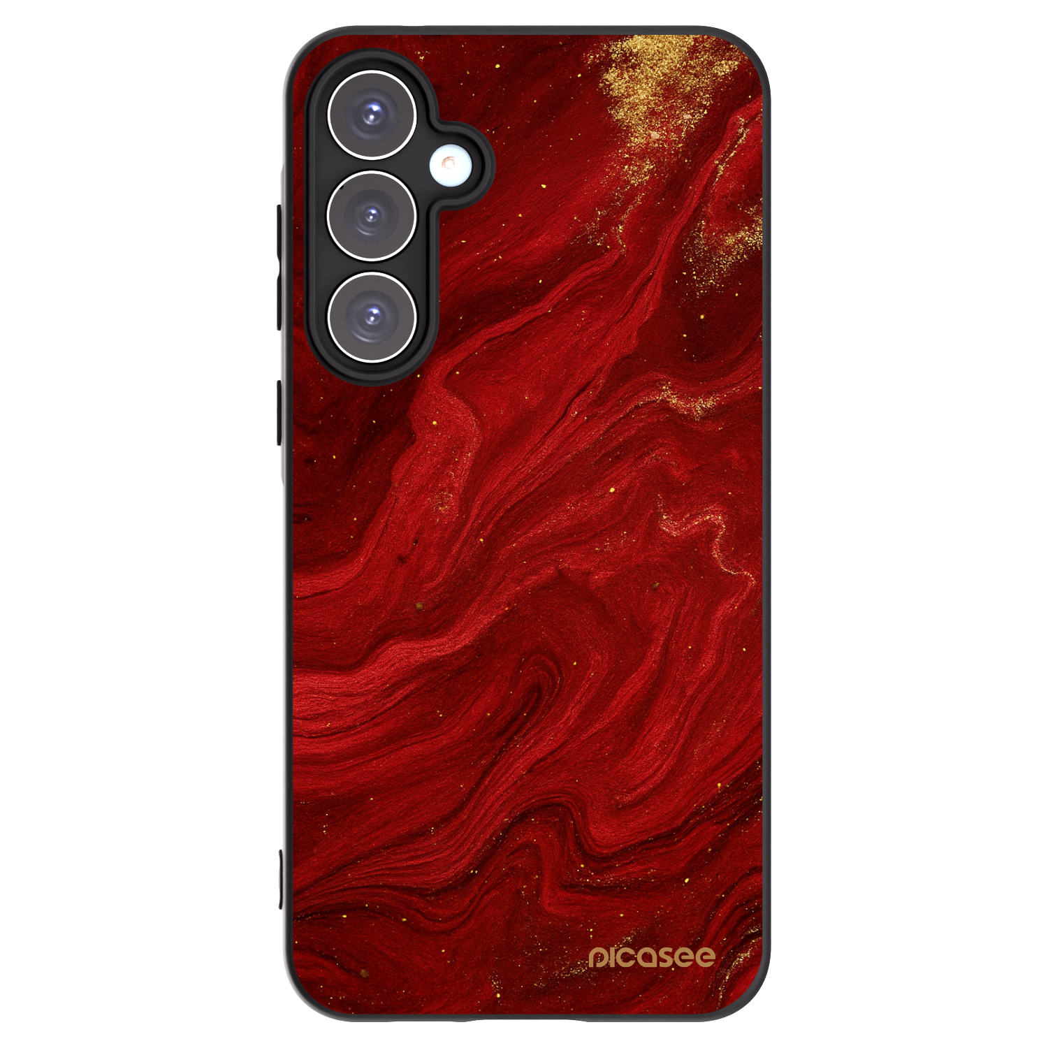 Picasee fekete szilikon tok az alábbi mobiltelefonokra Samsung Galaxy A55 5G A556B - Red