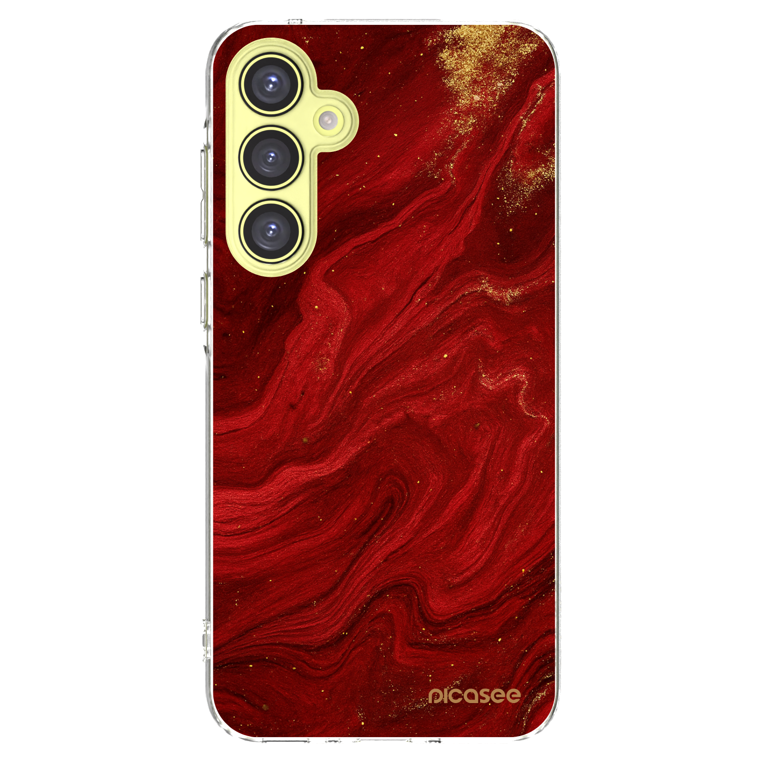 Picasee átlátszó szilikon tok az alábbi mobiltelefonokra Samsung Galaxy A35 5G A356B - Red