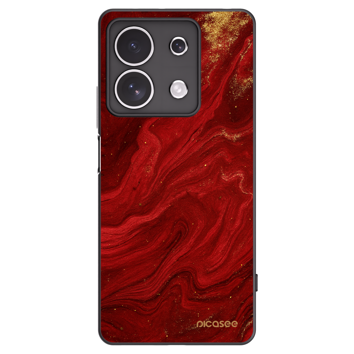 Picasee fekete szilikon tok az alábbi mobiltelefonokra Xiaomi Redmi Note 13 4G - Red