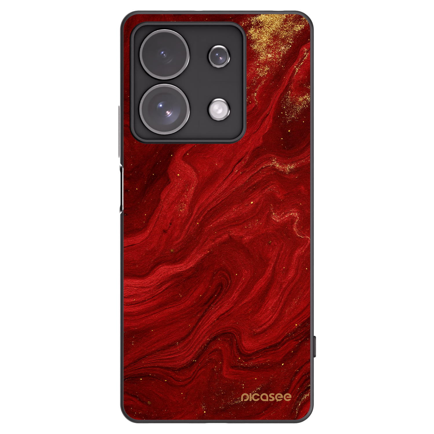 Picasee fekete szilikon tok az alábbi mobiltelefonokra Xiaomi Redmi Note 13 Pro 4G - Red