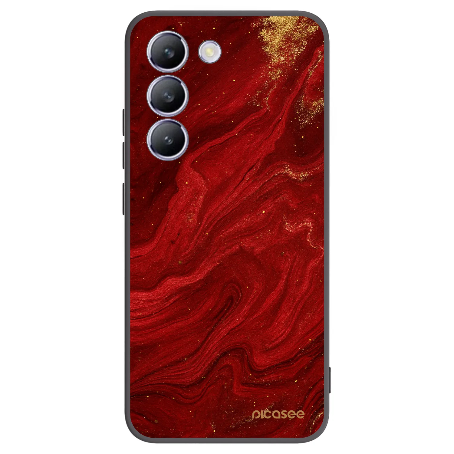 Picasee fekete szilikon tok az alábbi mobiltelefonokra Vivo V40 SE 5G - Red