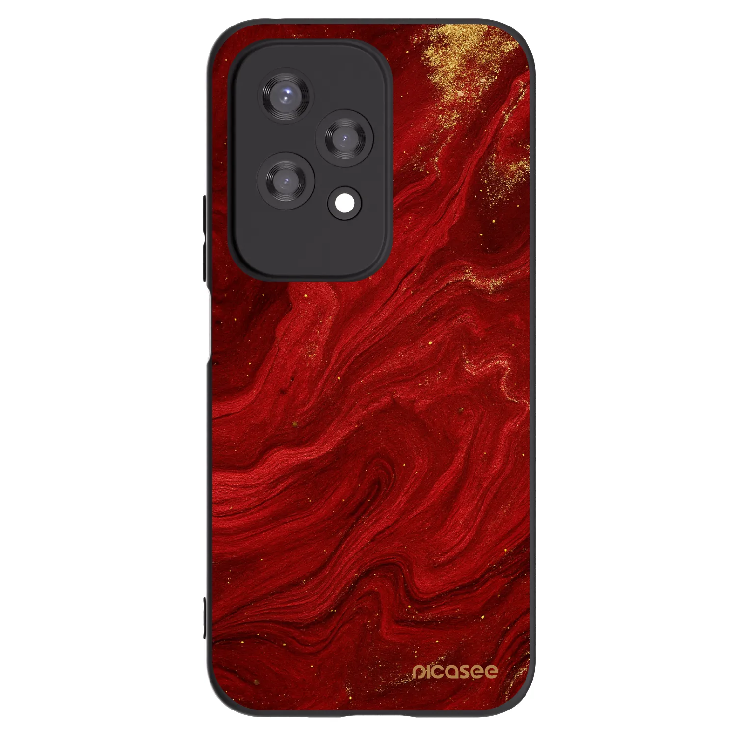 Picasee fekete szilikon tok az alábbi mobiltelefonokra Honor 200 Lite - Red