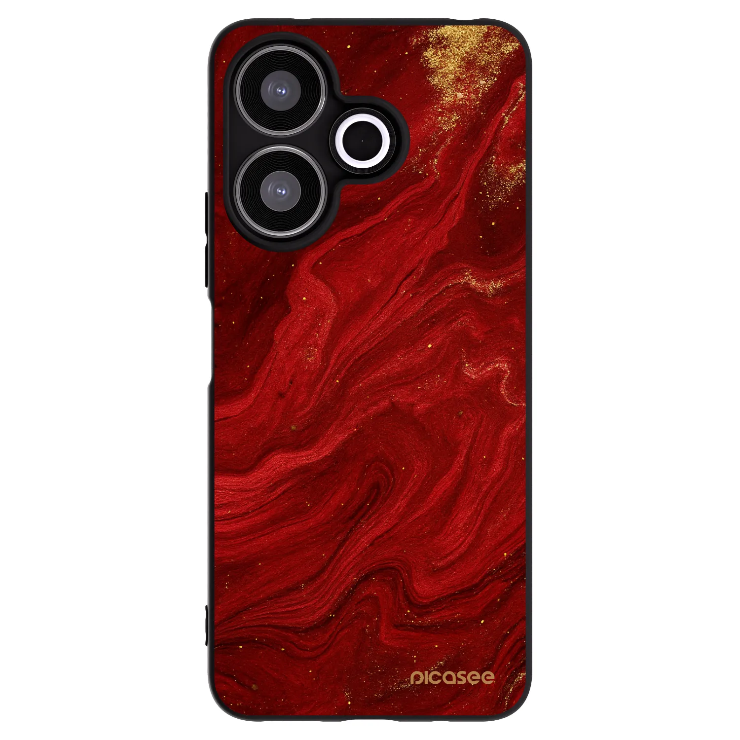 Picasee fekete szilikon tok az alábbi mobiltelefonokra Xiaomi Redmi 13 4G - Red