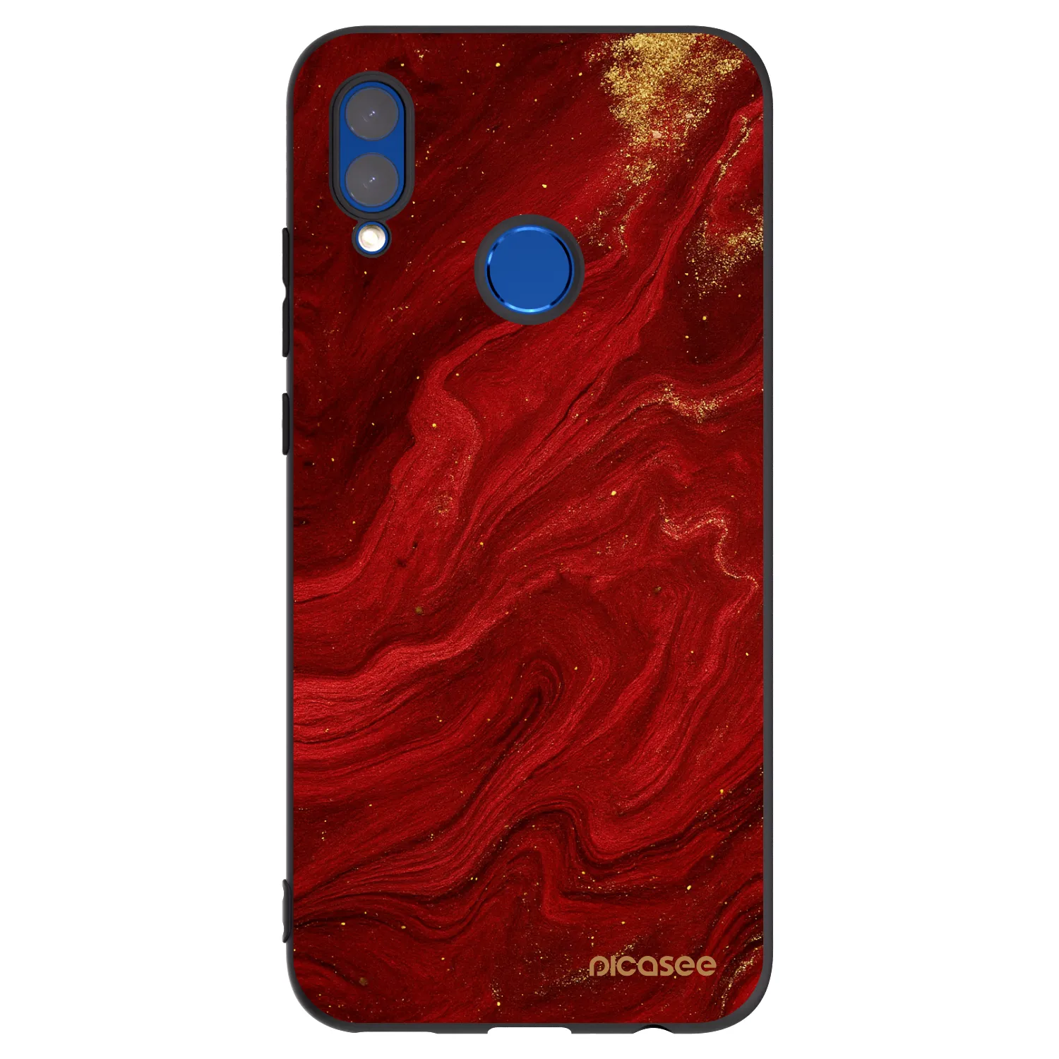Picasee fekete szilikon tok az alábbi mobiltelefonokra Honor 10 Lite - Red