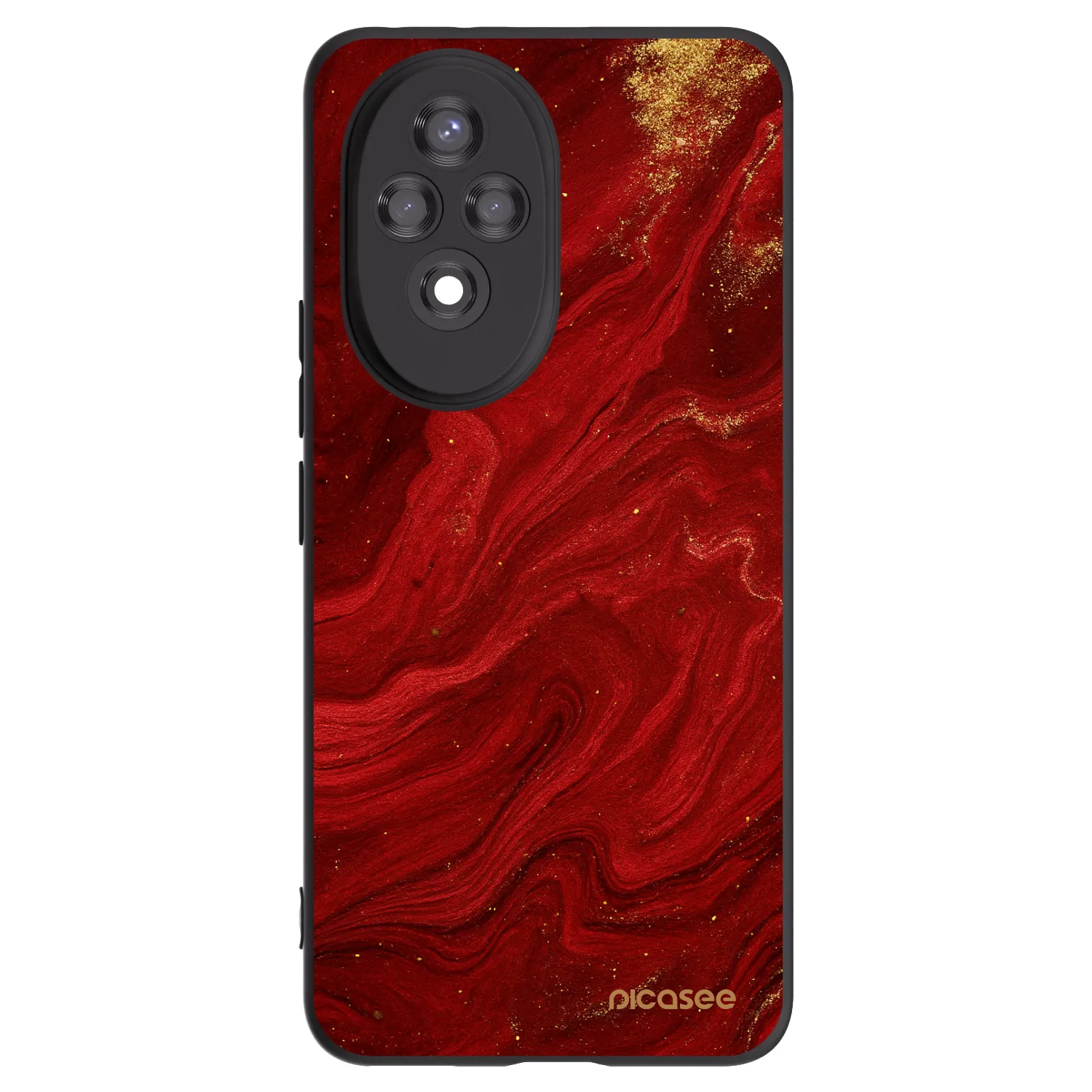 Picasee fekete szilikon tok az alábbi mobiltelefonokra Honor 200 5G - Red