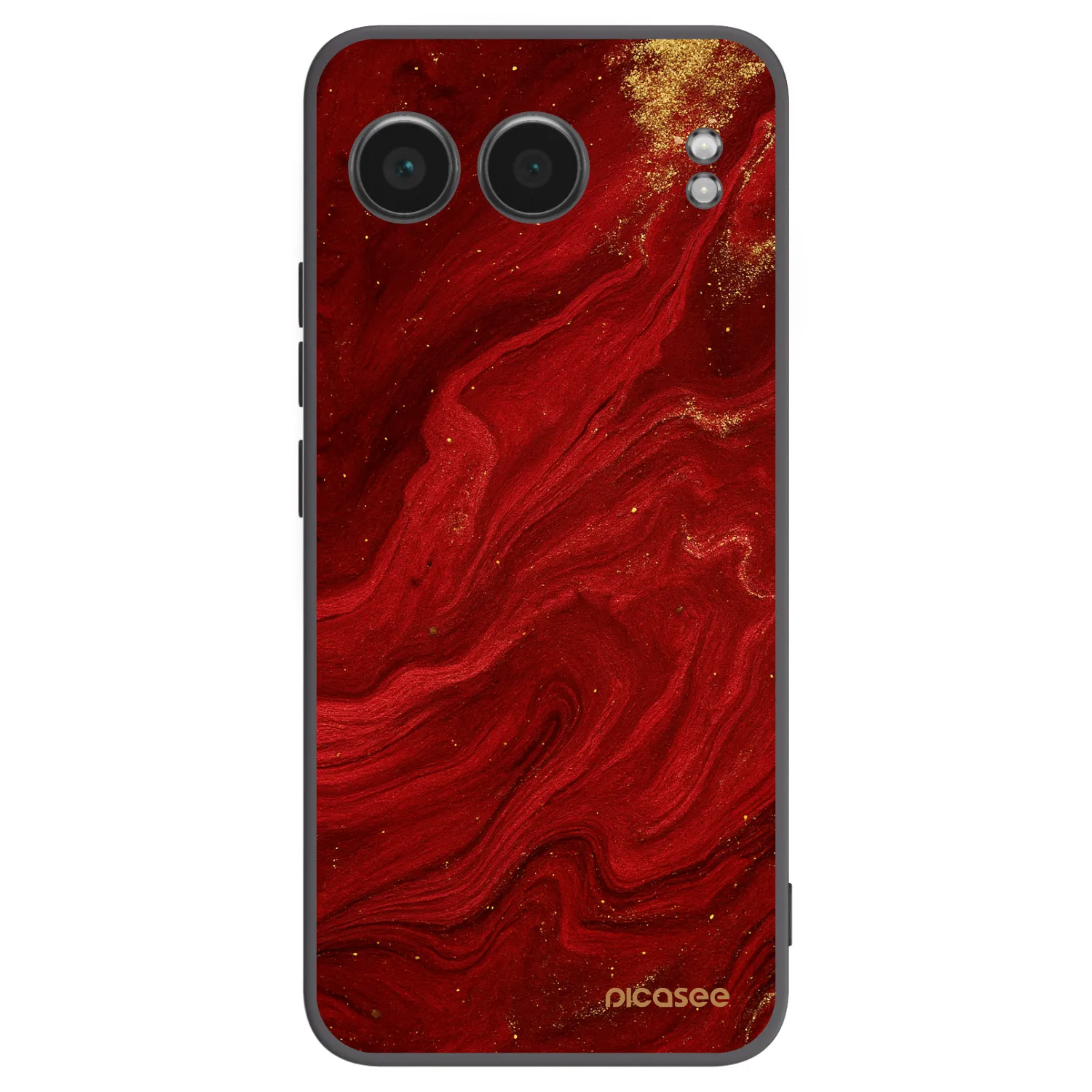 Picasee fekete szilikon tok az alábbi mobiltelefonokra OnePlus Nord 4 - Red