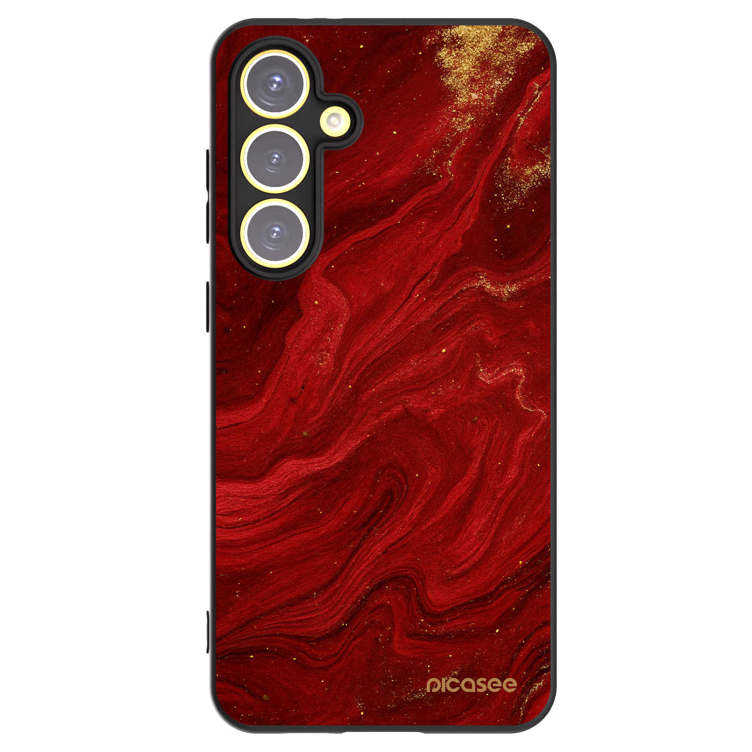 Picasee fekete szilikon tok az alábbi mobiltelefonokra Samsung Galaxy S24 FE S721B - Red