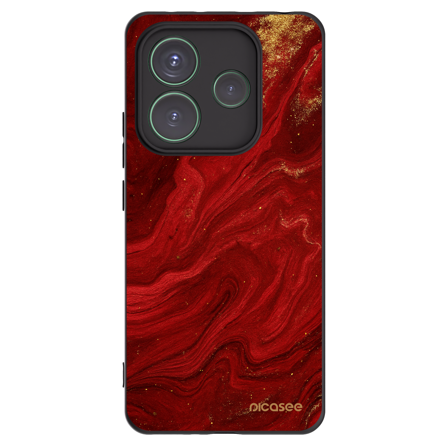 Picasee fekete szilikon tok az alábbi mobiltelefonokra Xiaomi Redmi Note 14 5G - Red