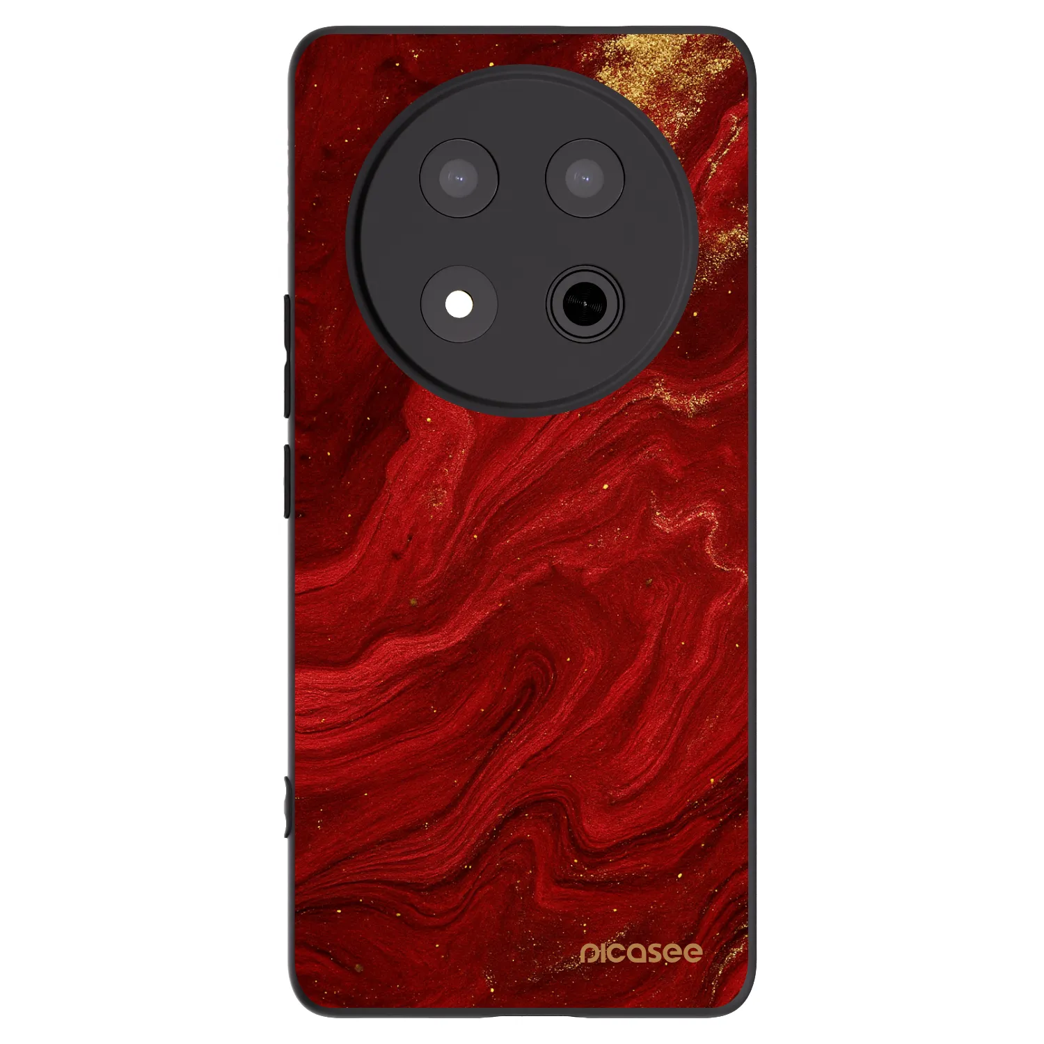 Picasee fekete szilikon tok az alábbi mobiltelefonokra Honor Magic7 Lite 5G - Red