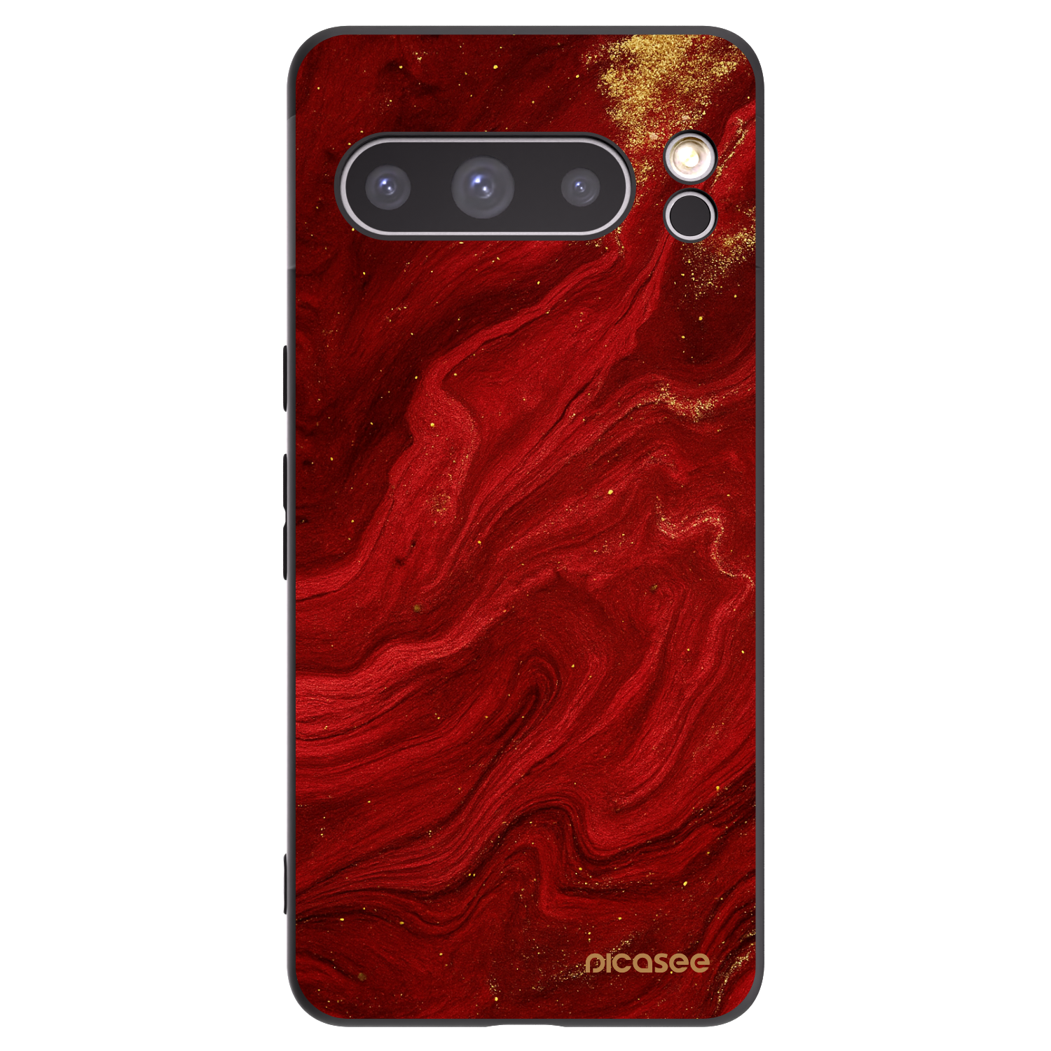 Picasee fekete szilikon tok az alábbi mobiltelefonokra Google Pixel 8 Pro - Red