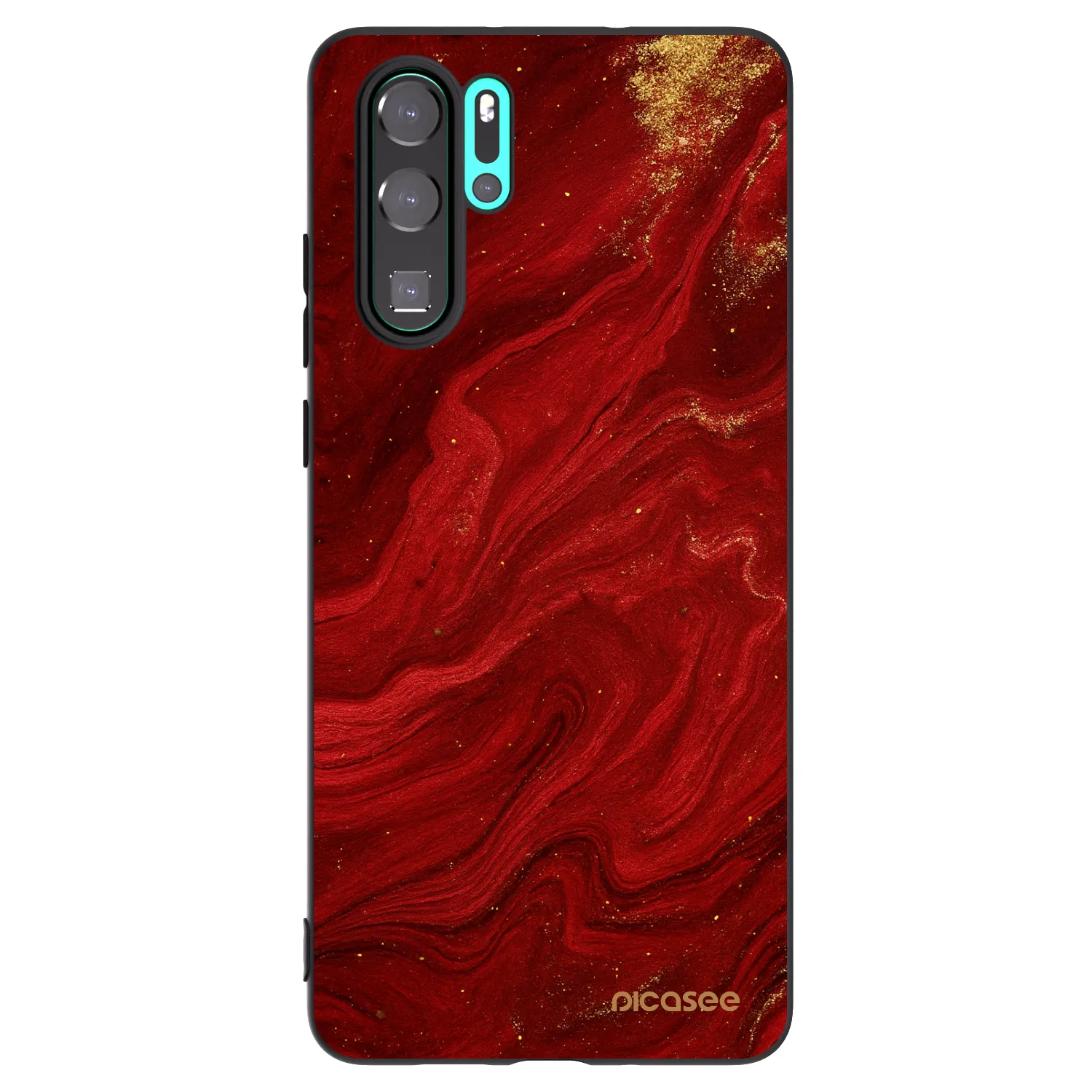 Picasee fekete szilikon tok az alábbi mobiltelefonokra Huawei P30 Pro - Red