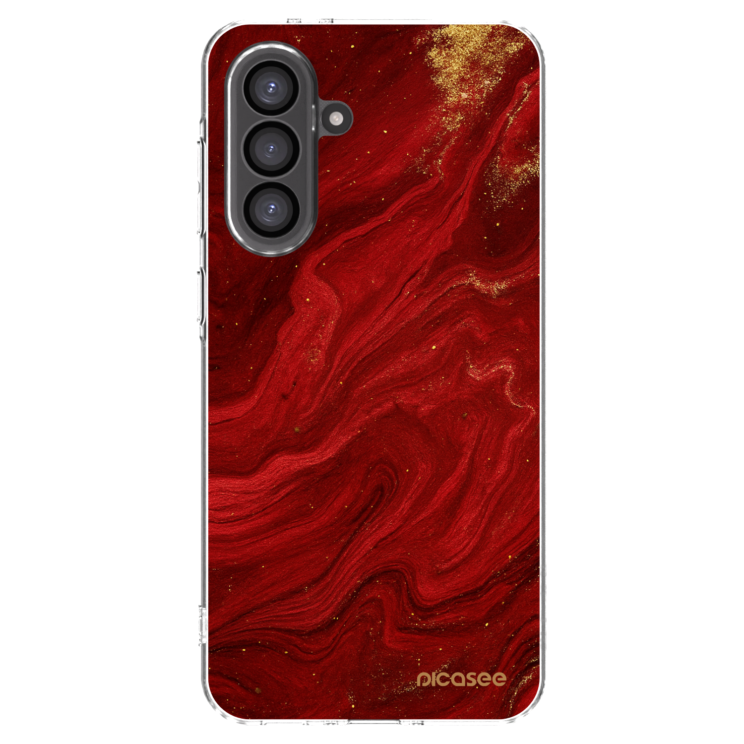 Picasee átlátszó szilikon tok az alábbi mobiltelefonokra Samsung Galaxy A36 5G - Red