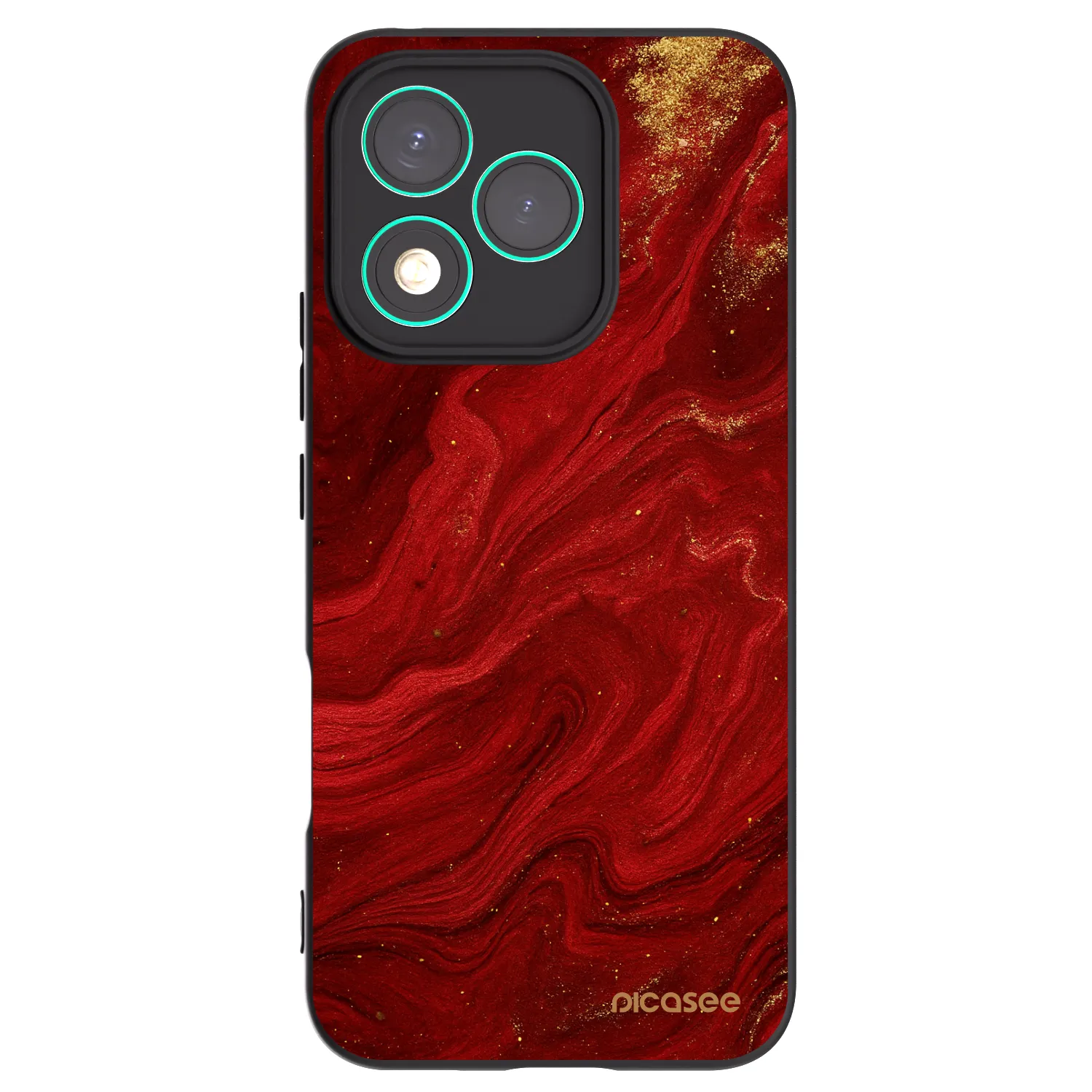 Picasee fekete szilikon tok az alábbi mobiltelefonokra Honor 400 Lite 5G - Red