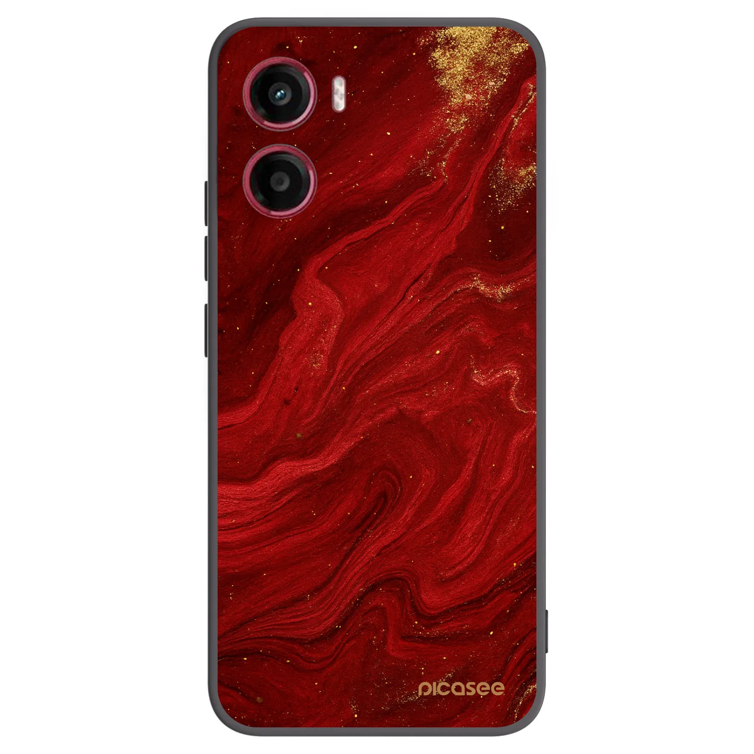 Picasee fekete szilikon tok az alábbi mobiltelefonokra Motorola Moto G05 - Red