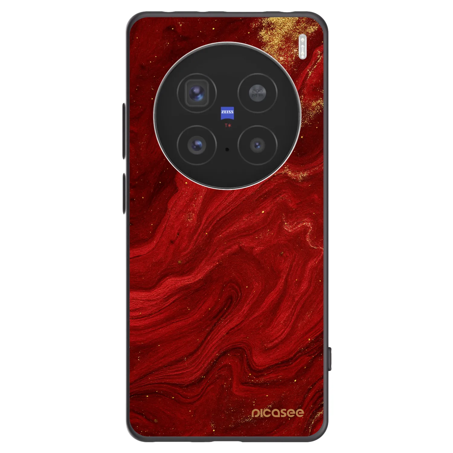 Picasee fekete szilikon tok az alábbi mobiltelefonokra Vivo X200 Pro - Red