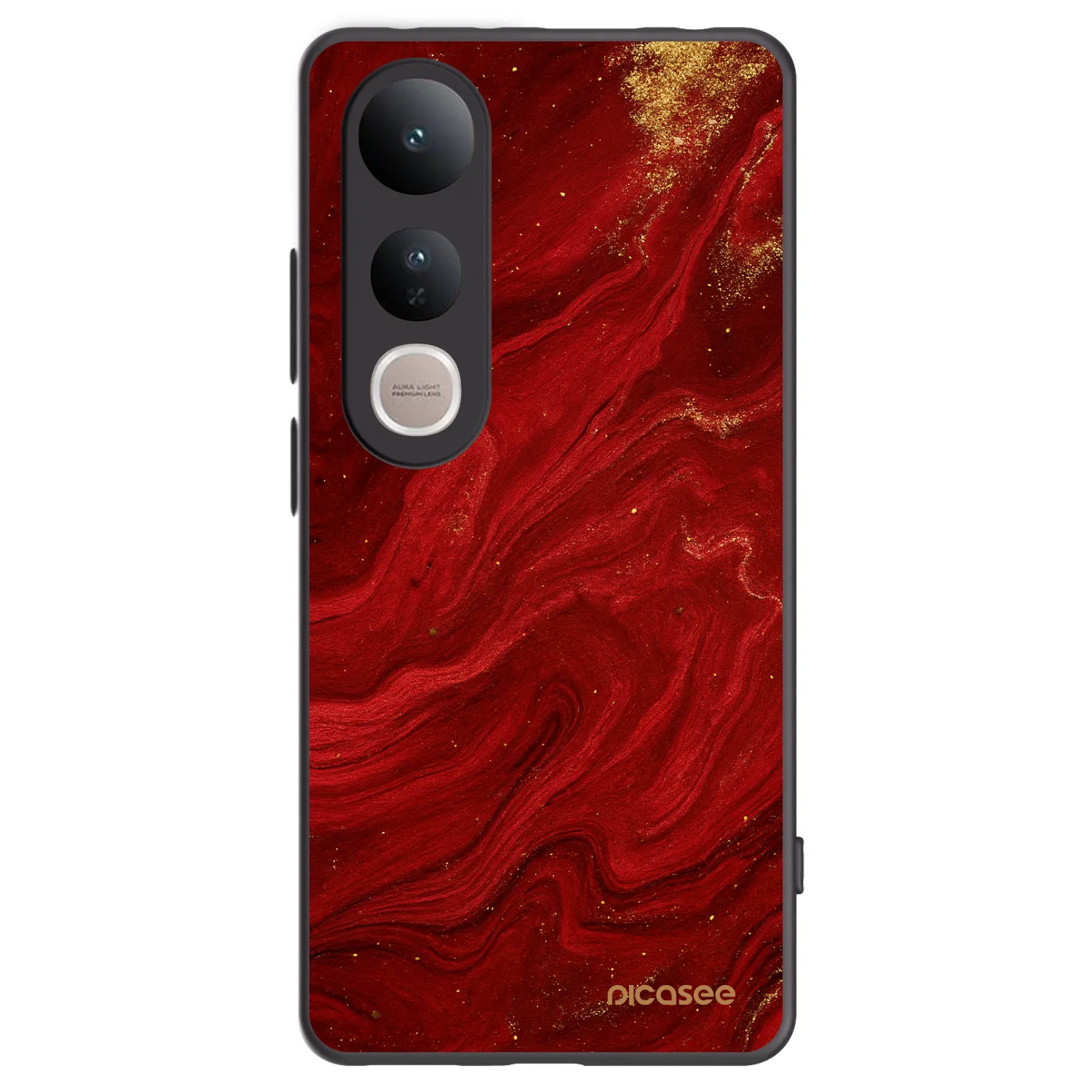 Picasee fekete szilikon tok az alábbi mobiltelefonokra Vivo V50 Lite 5G - Red