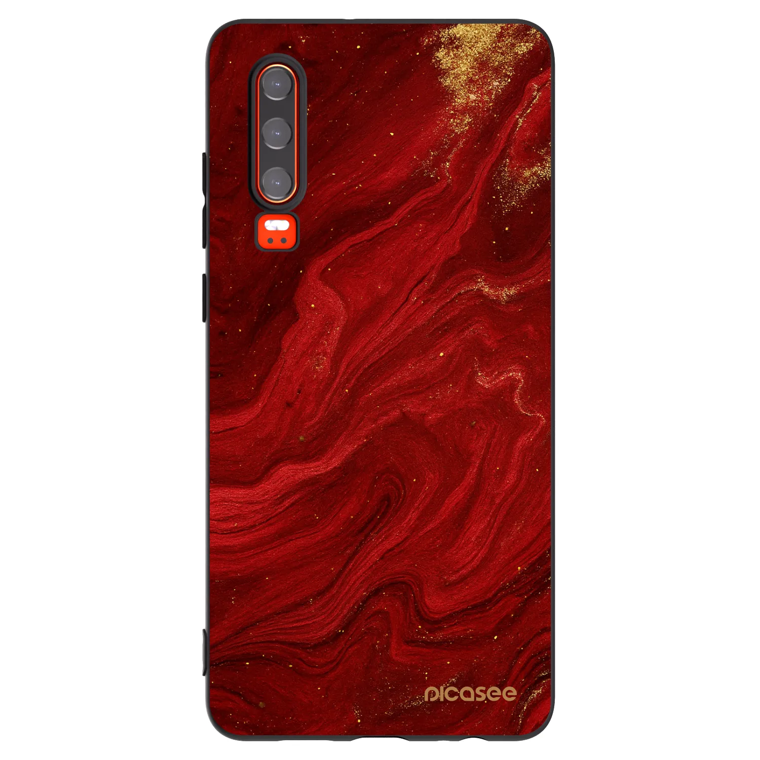 Picasee fekete szilikon tok az alábbi mobiltelefonokra Huawei P30 - Red