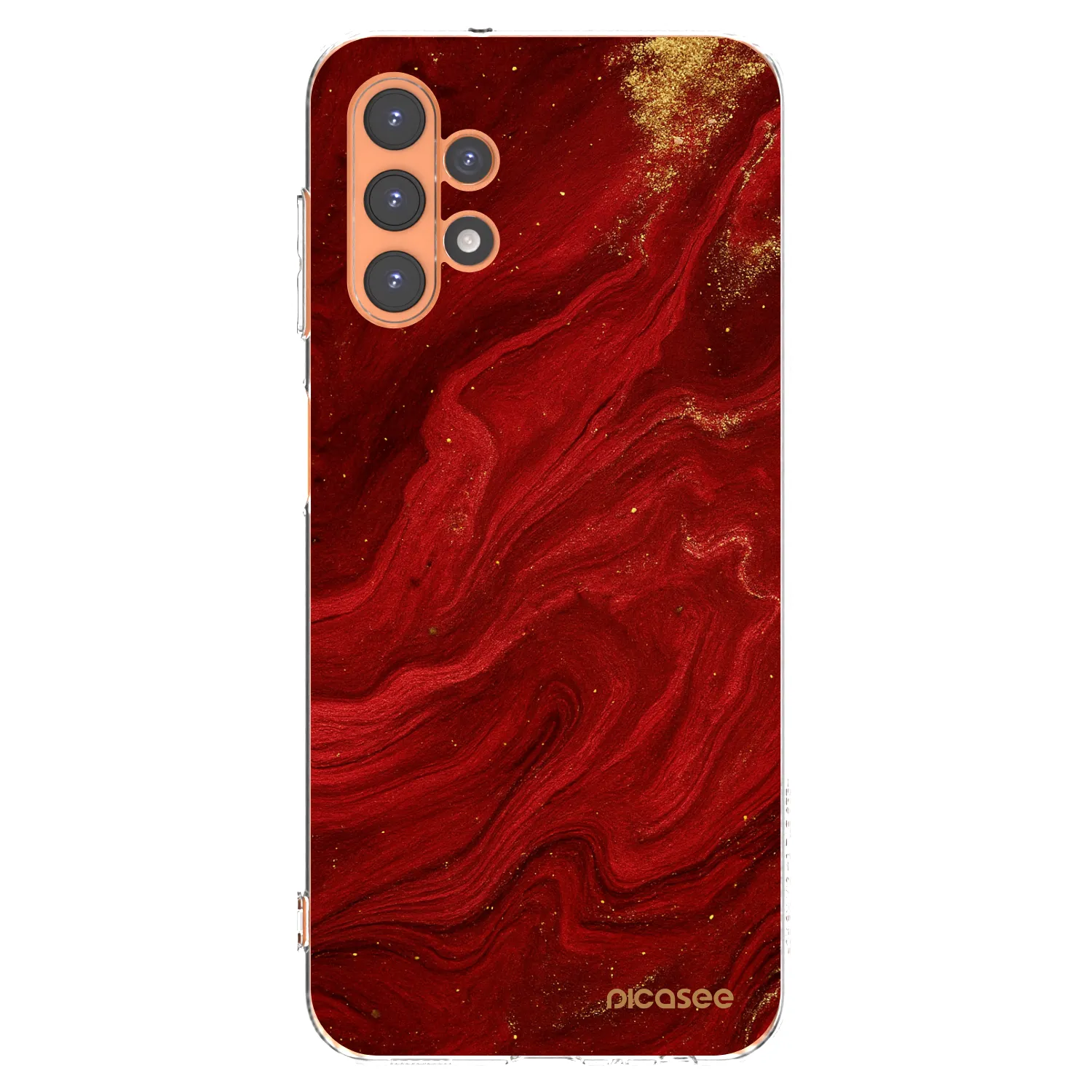 Picasee átlátszó szilikon tok az alábbi mobiltelefonokra Samsung Galaxy A13 5G - Red