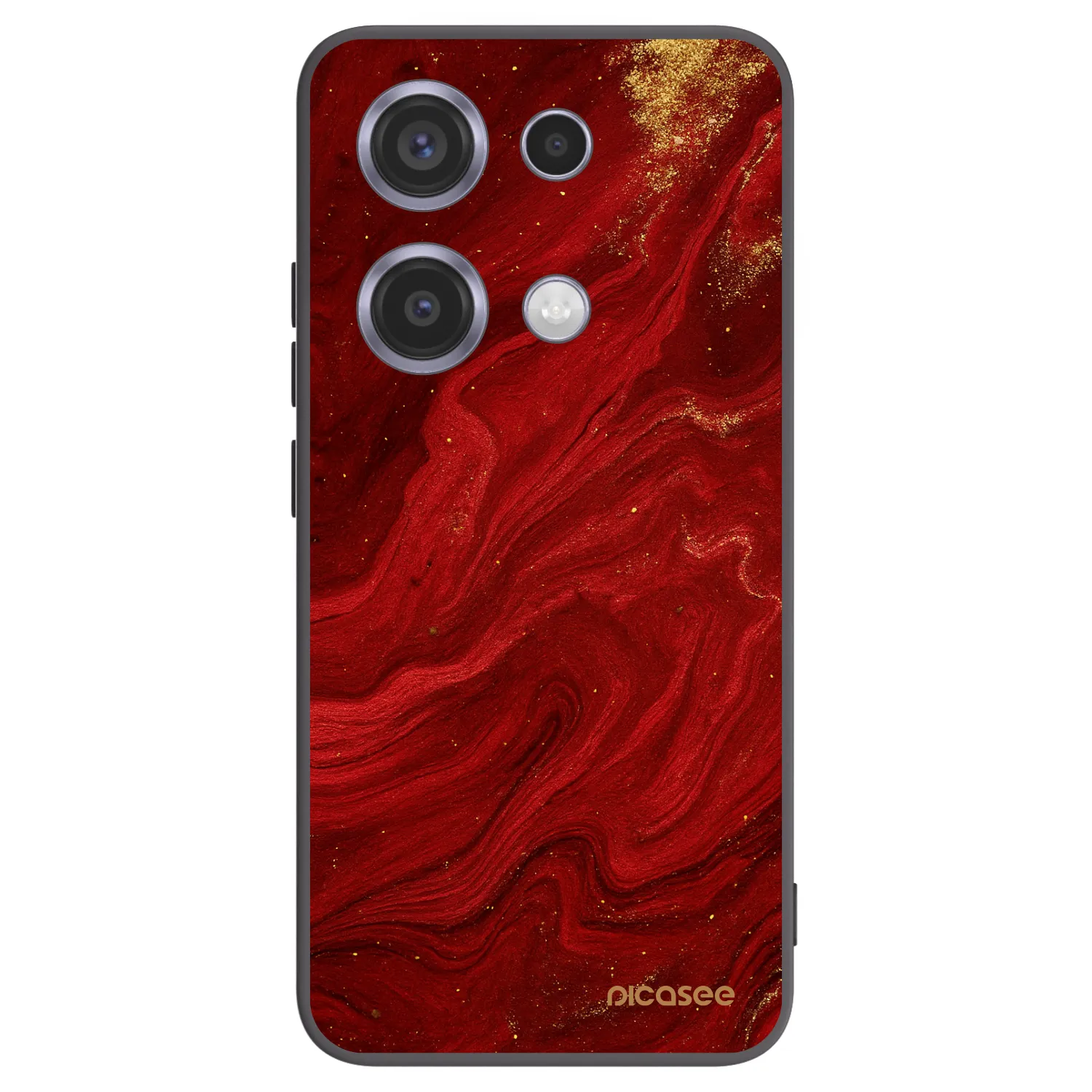 Picasee fekete szilikon tok az alábbi mobiltelefonokra Xiaomi Redmi Note 14S - Red