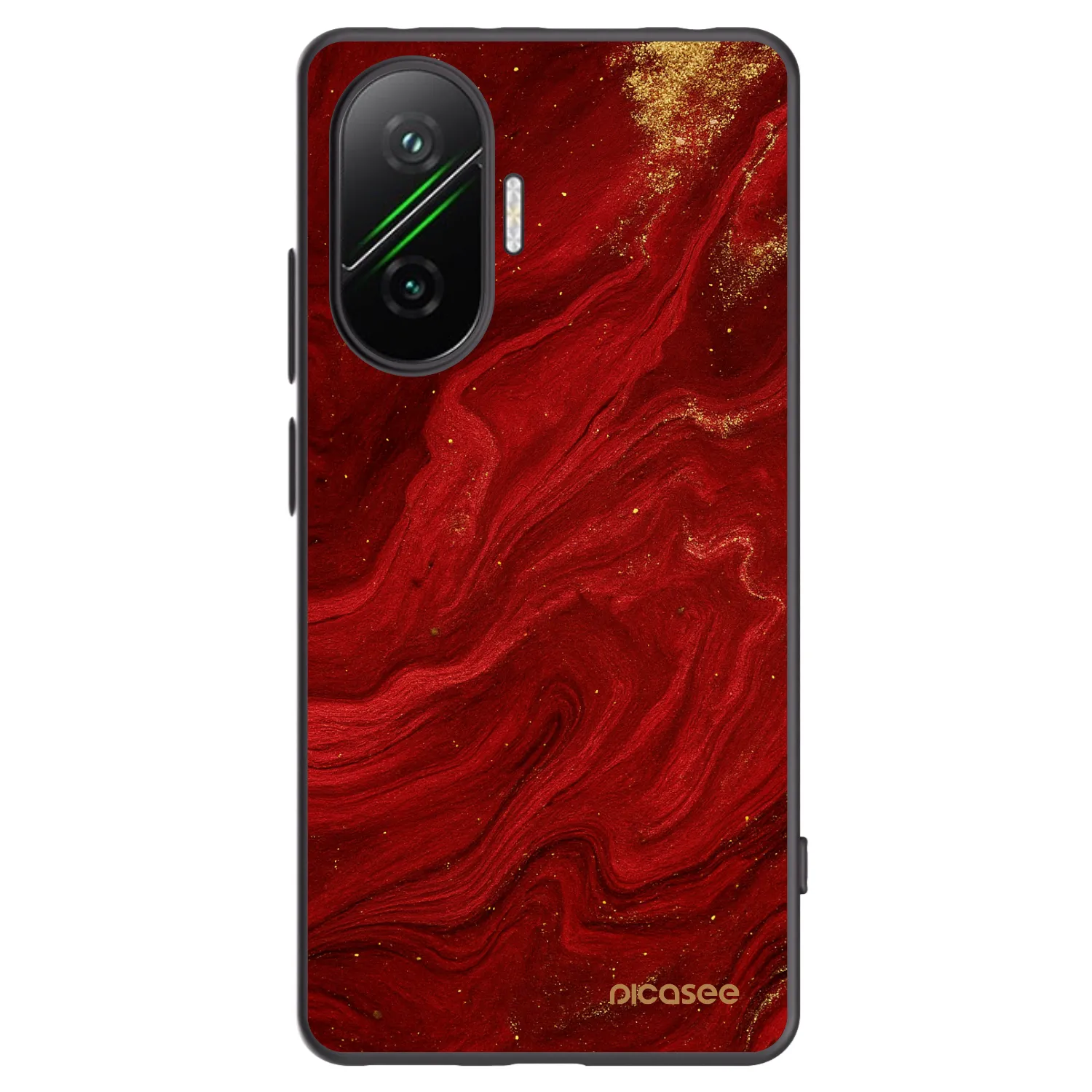Picasee fekete szilikon tok az alábbi mobiltelefonokra Xiaomi Poco F7 5G - Red