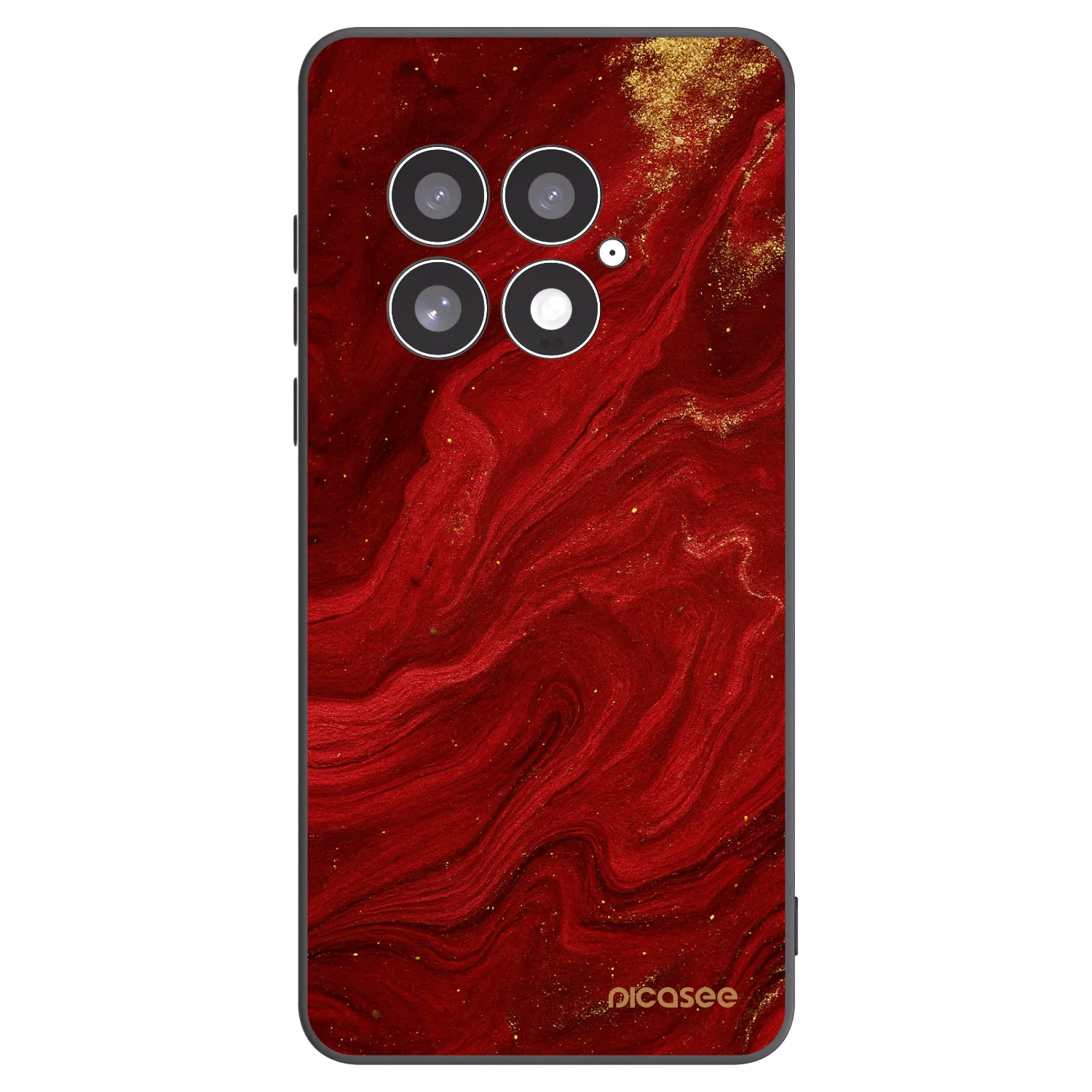 Picasee fekete szilikon tok az alábbi mobiltelefonokra OnePlus 13 5G - Red
