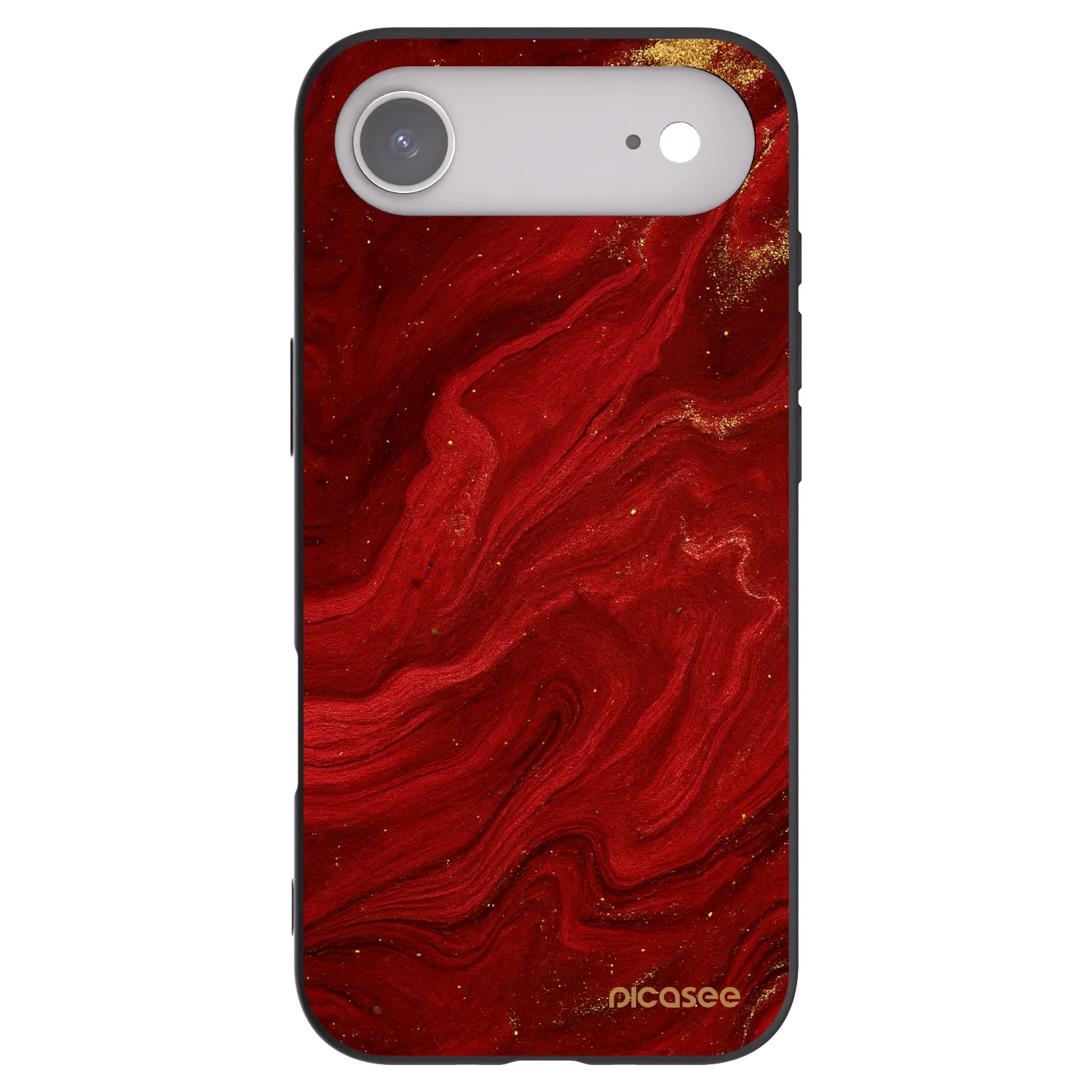 Picasee fekete szilikon tok az alábbi mobiltelefonokra Apple iPhone Air - Red