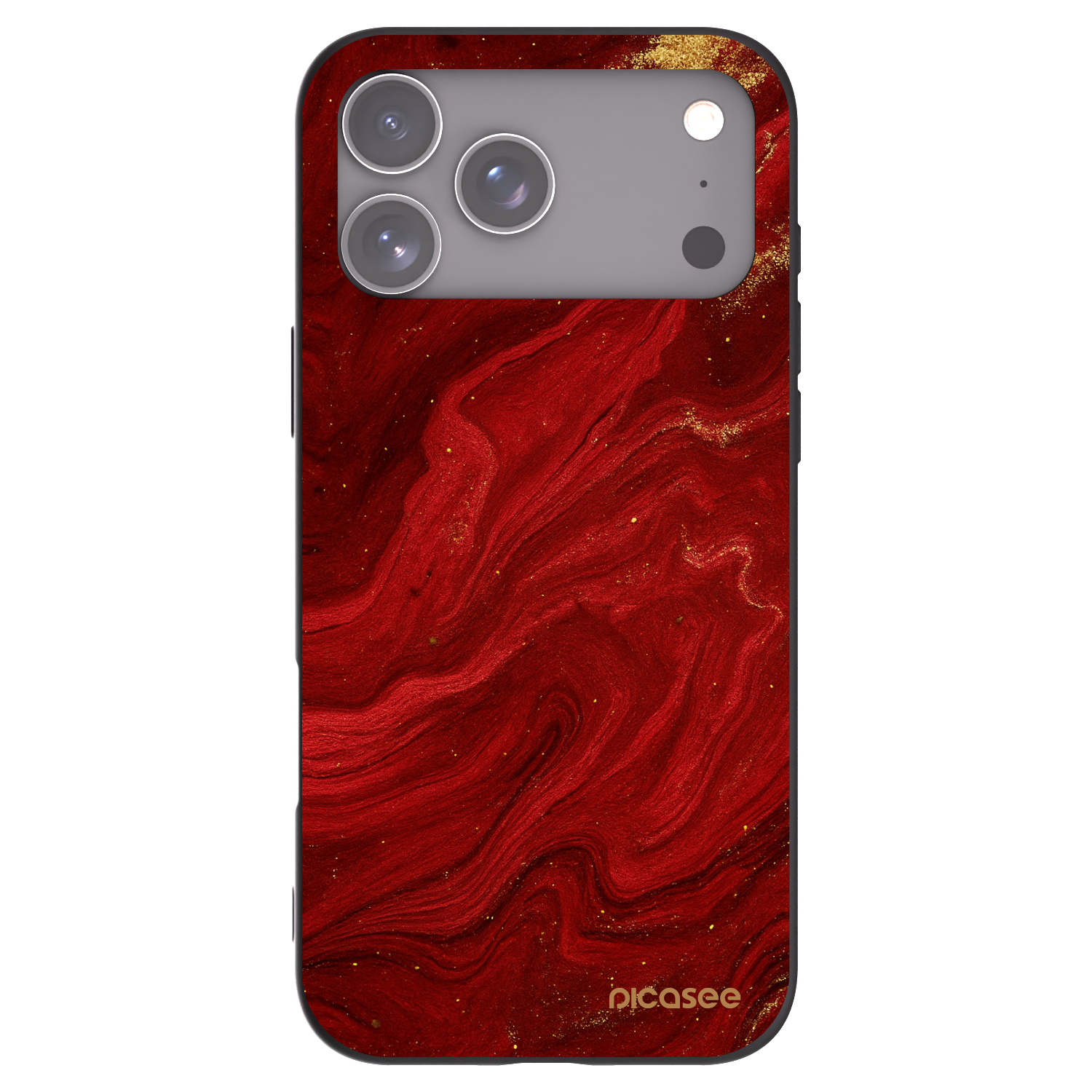 Picasee fekete szilikon tok az alábbi mobiltelefonokra Apple iPhone 17 Pro Max - Red