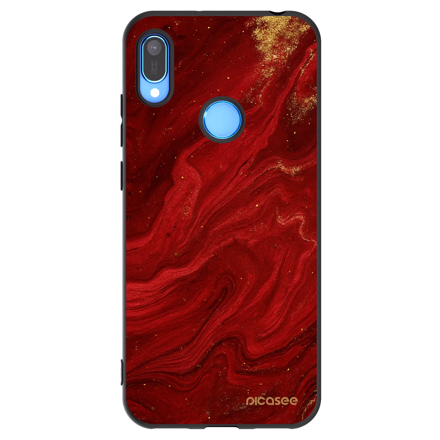 Picasee fekete szilikon tok az alábbi mobiltelefonokra Huawei Y6 2019 - Red