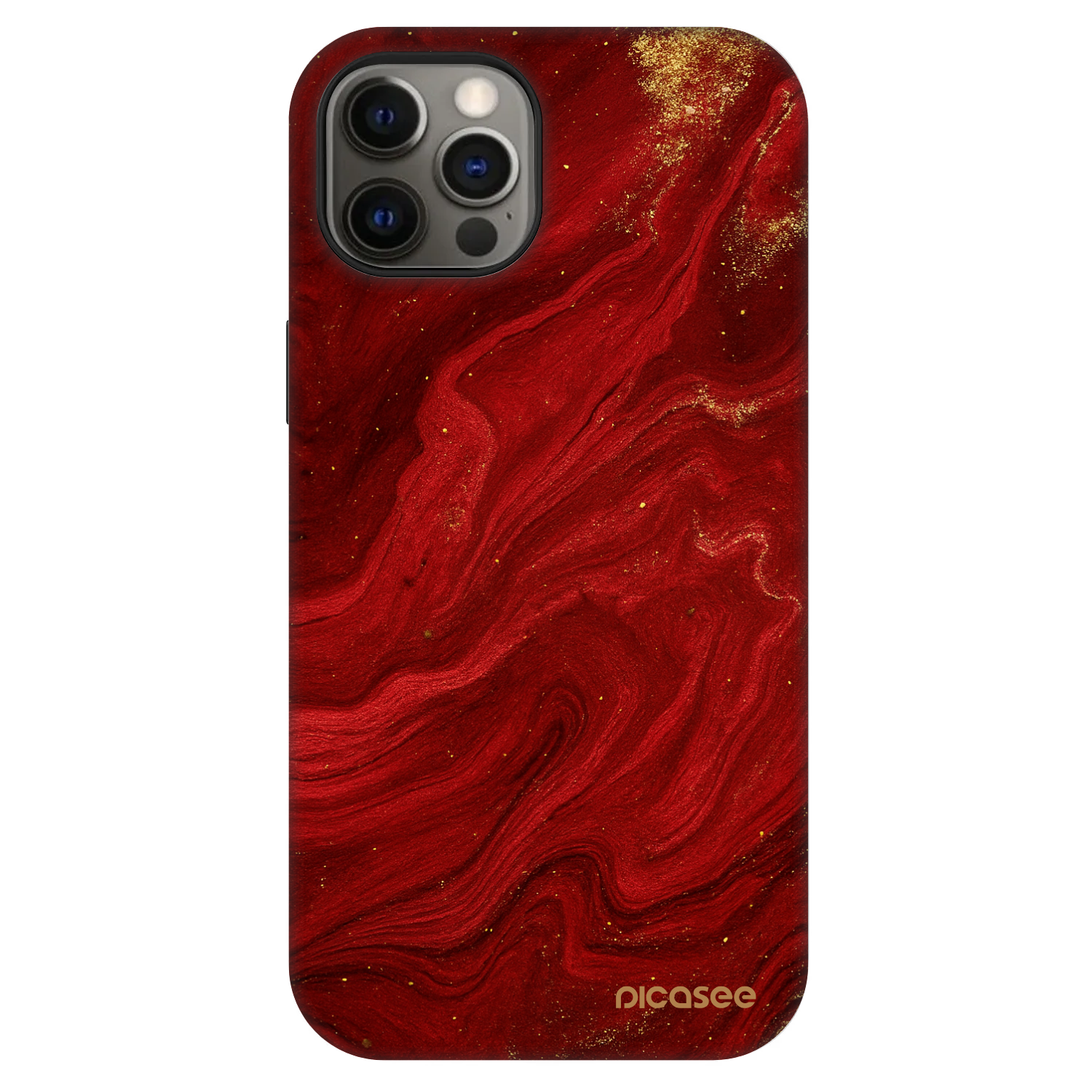 Picasee Fashion Case MagSafe Apple iPhone 12 Pro - Red
