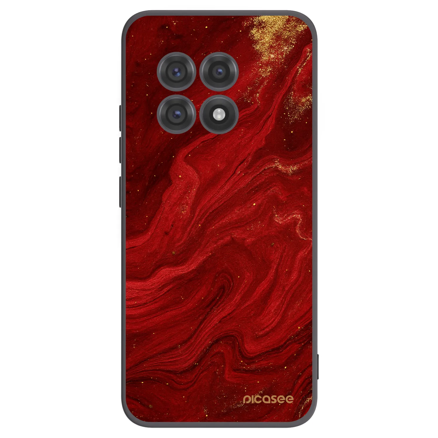 Picasee fekete szilikon tok az alábbi mobiltelefonokra OnePlus 13R 5G - Red