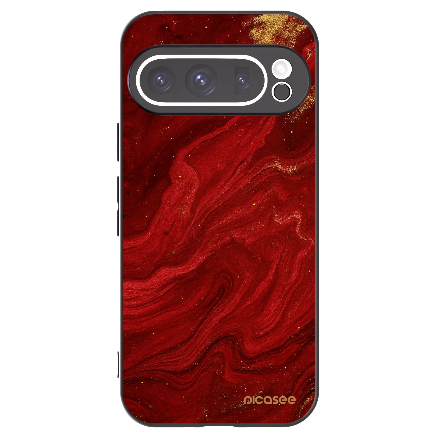 Picasee fekete szilikon tok az alábbi mobiltelefonokra Google Pixel 9 Pro XL - Red