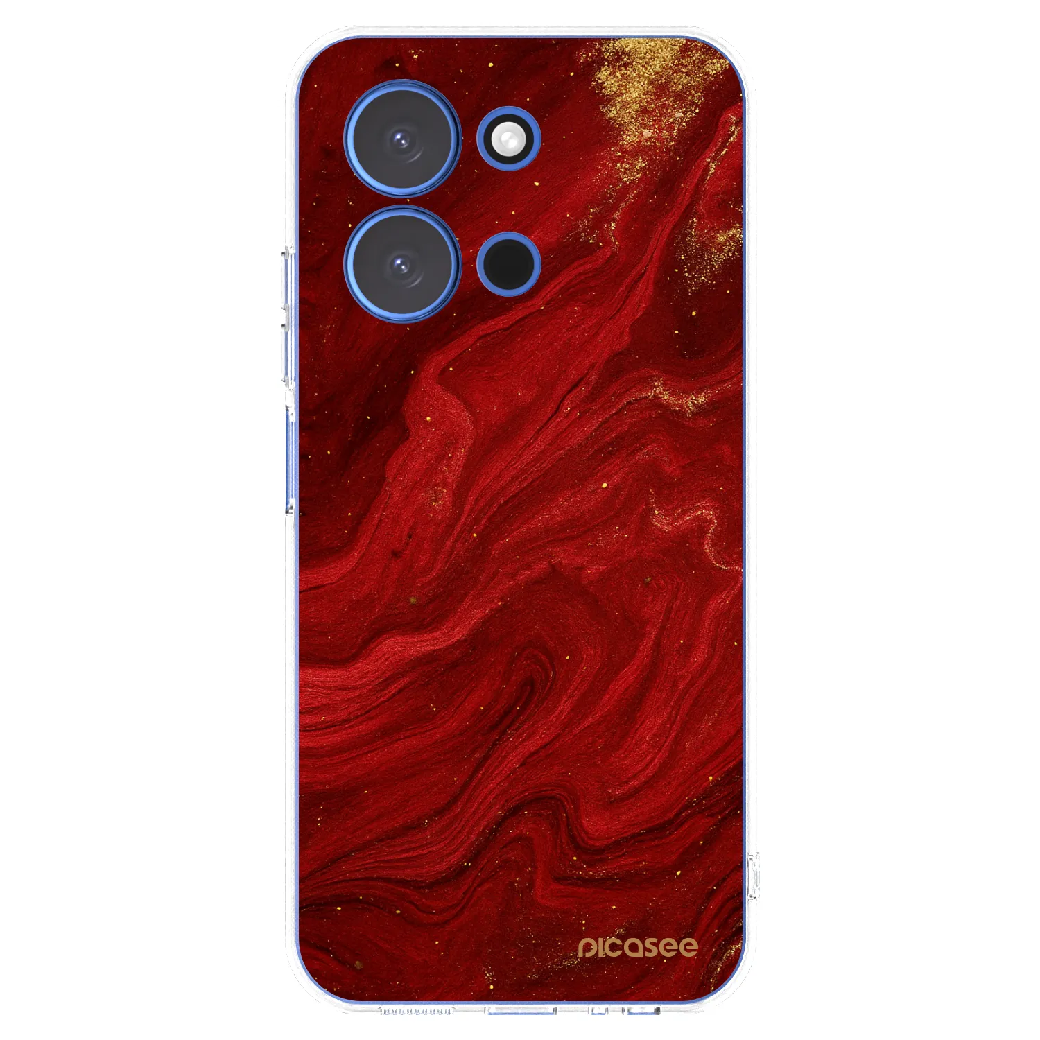 Picasee átlátszó szilikon tok az alábbi mobiltelefonokra Xiaomi Redmi 15C 4G - Red