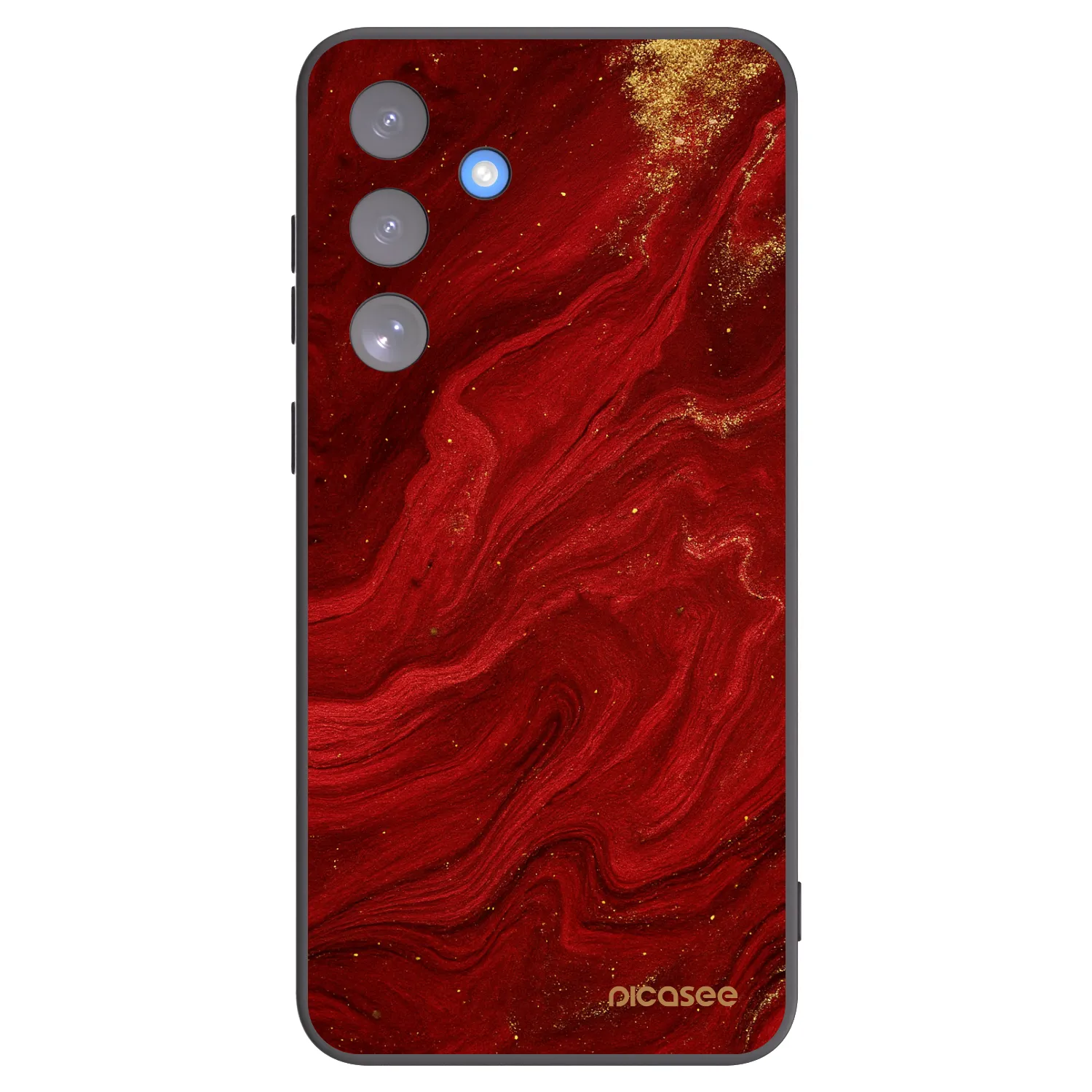 Picasee fekete szilikon tok az alábbi mobiltelefonokra Samsung Galaxy S25 FE 5G - Red