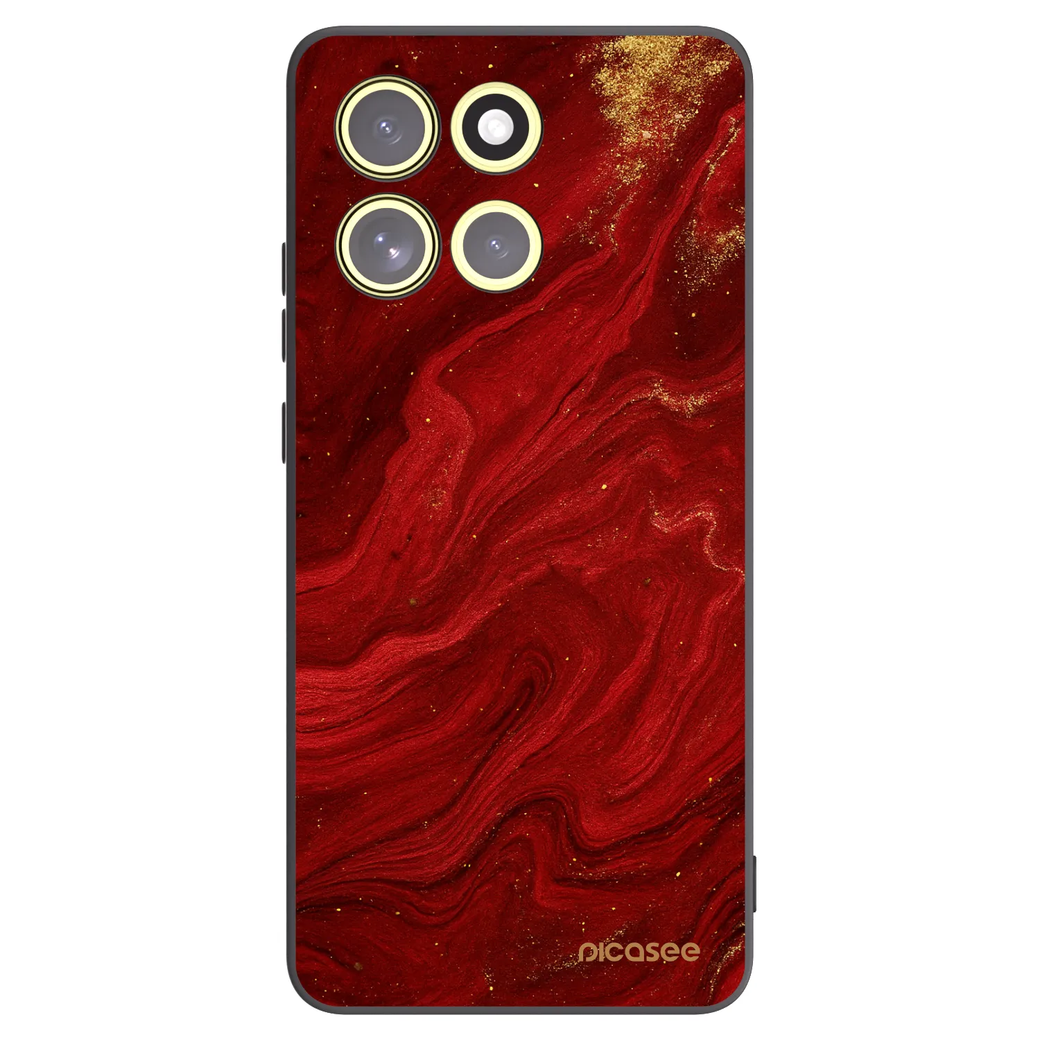 Picasee fekete szilikon tok az alábbi mobiltelefonokra Motorola Moto G86 Power 5G - Red