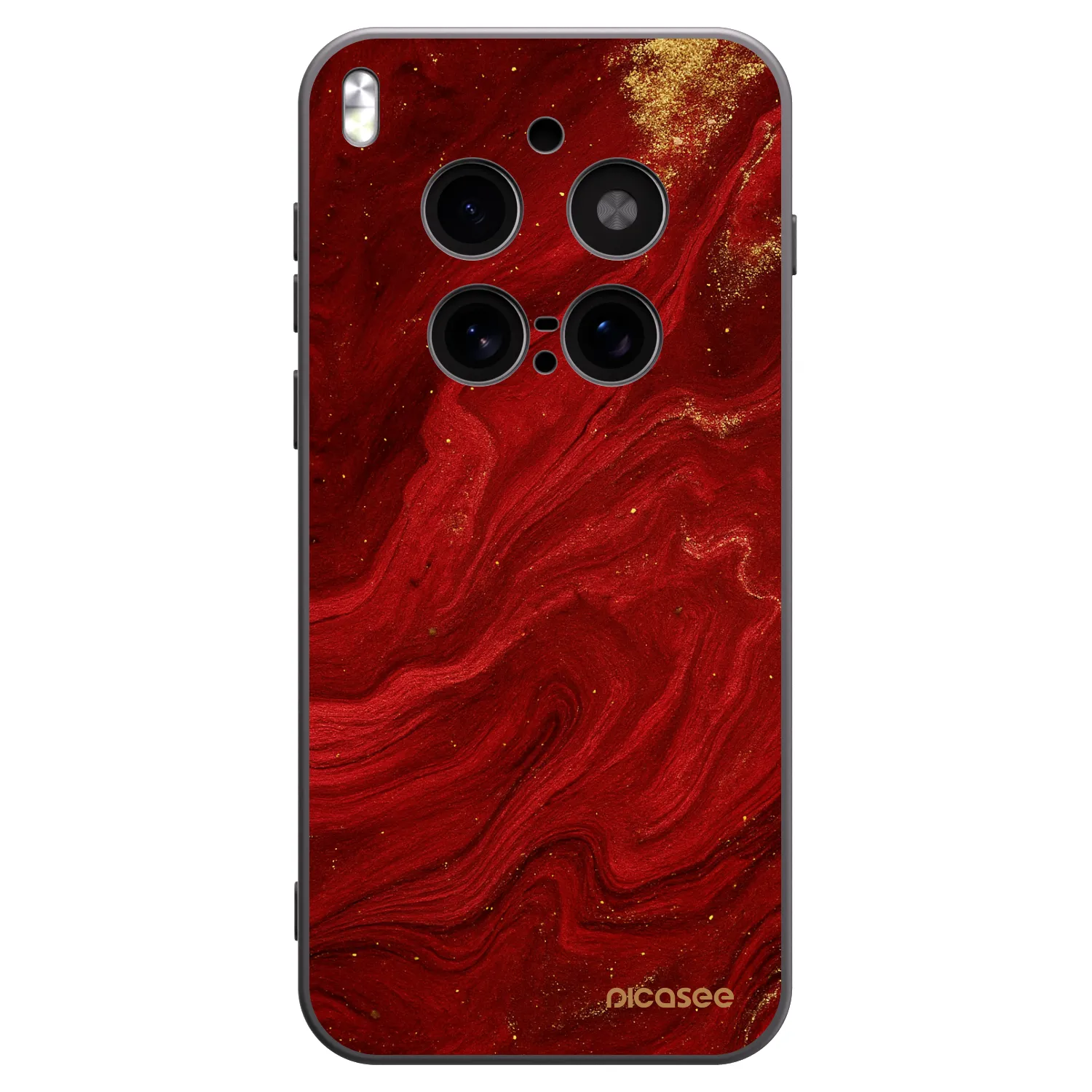 Picasee fekete szilikon tok az alábbi mobiltelefonokra Vivo X300 Pro - Red