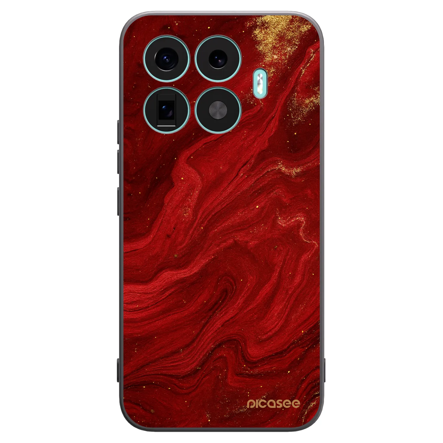 Picasee fekete szilikon tok az alábbi mobiltelefonokra Xiaomi 17T Pro - Red