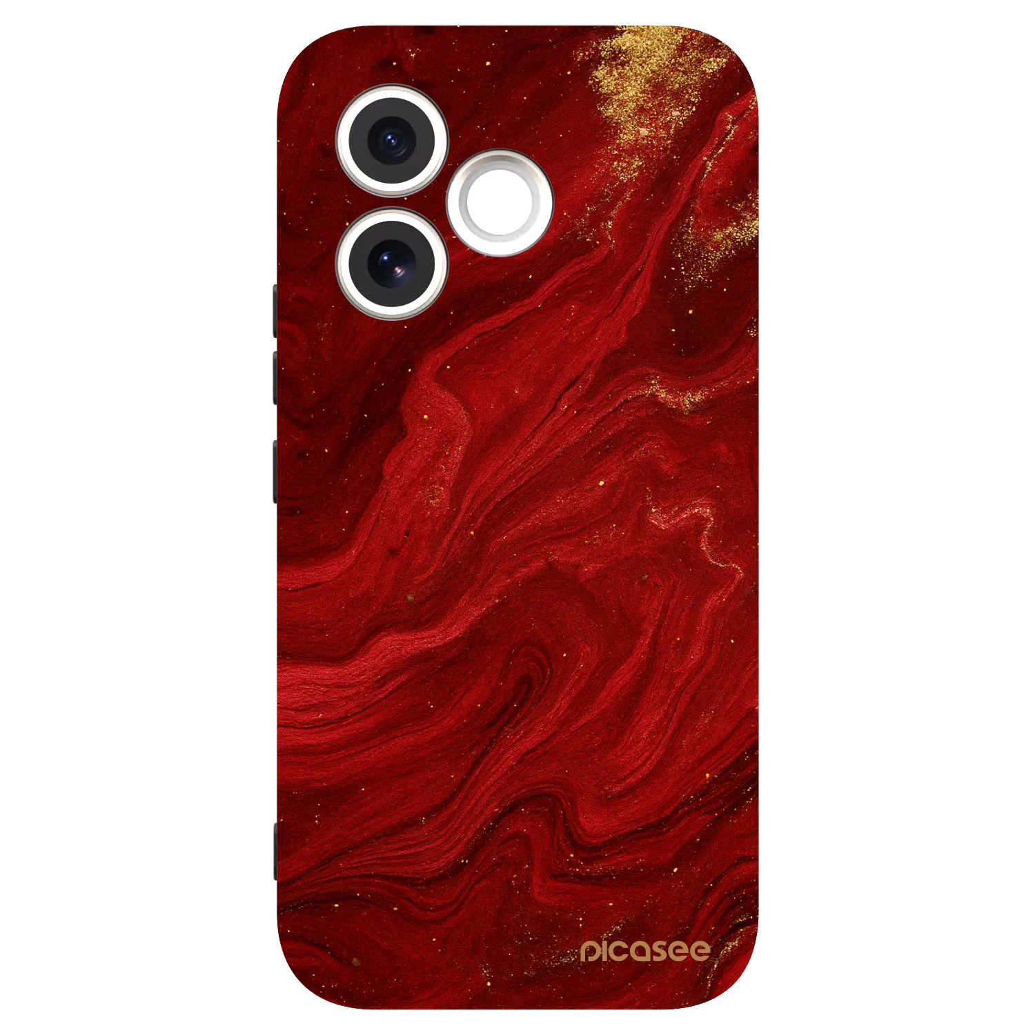Picasee fekete szilikon tok az alábbi mobiltelefonokra Honor 600 Lite - Red