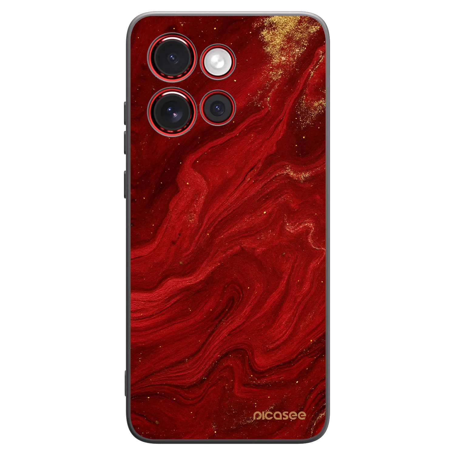 Picasee fekete szilikon tok az alábbi mobiltelefonokra Motorola Edge 60 Neo 5G - Red