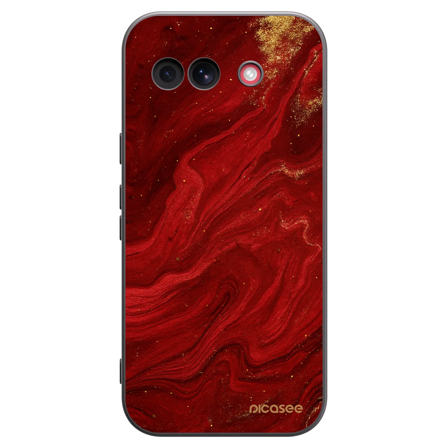 Picasee fekete szilikon tok az alábbi mobiltelefonokra Google Pixel 10a - Red