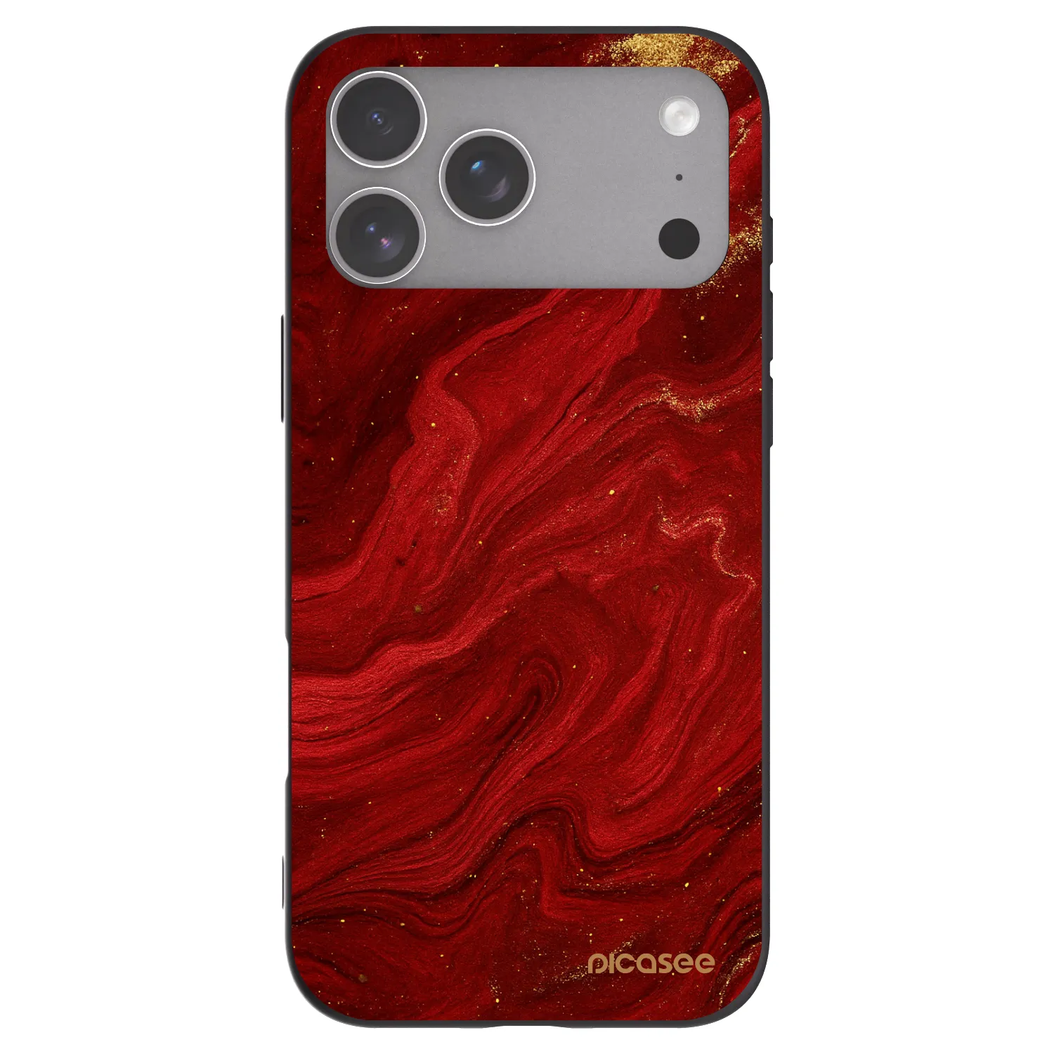Picasee fekete szilikon tok az alábbi mobiltelefonokra Apple iPhone 18 Pro Max - Red