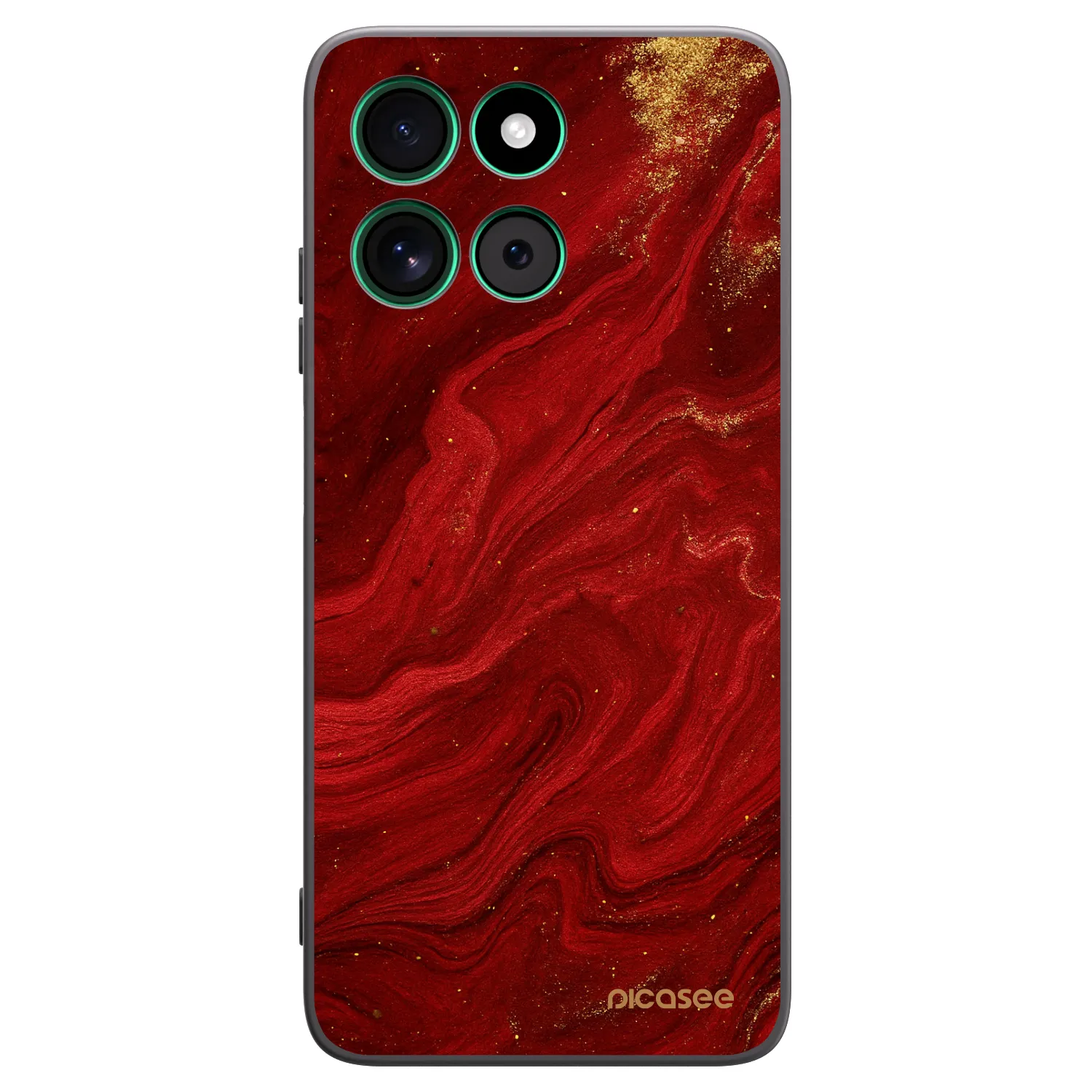 Picasee fekete szilikon tok az alábbi mobiltelefonokra Motorola Moto G57 Power - Red