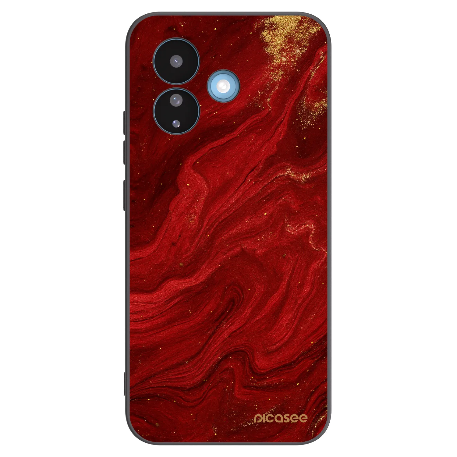 Picasee fekete szilikon tok az alábbi mobiltelefonokra Xiaomi Redmi Note 17 Pro 5G - Red