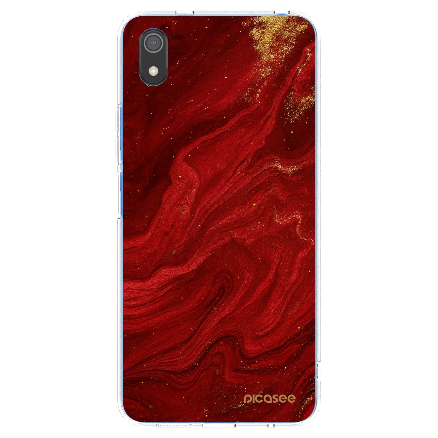 Picasee átlátszó szilikon tok az alábbi mobiltelefonokra Xiaomi Redmi 7A - Red