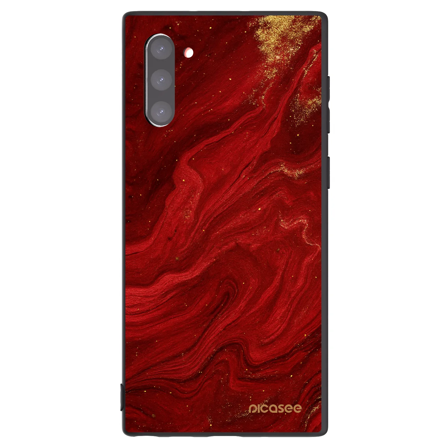 Picasee fekete szilikon tok az alábbi mobiltelefonokra Samsung Galaxy Note 10 N970F - Red