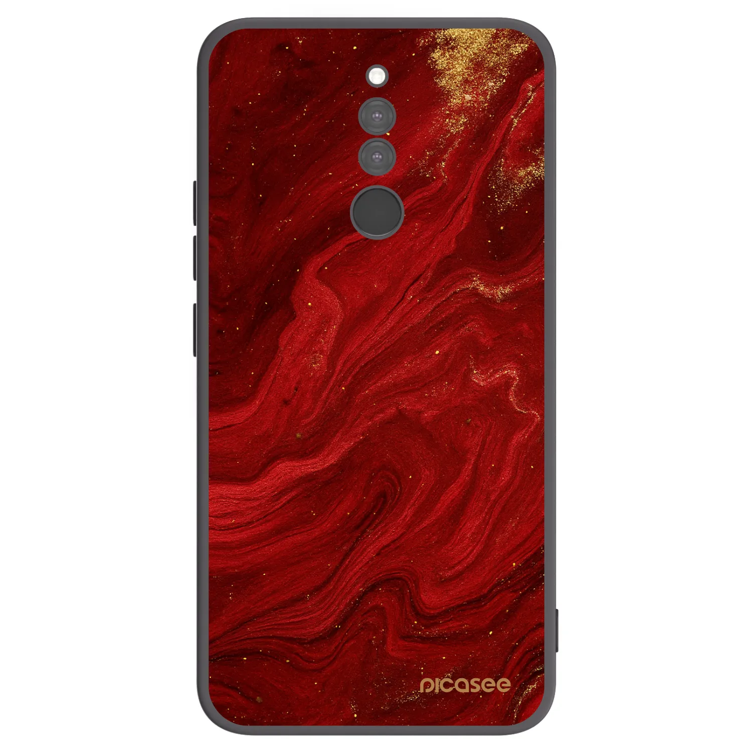Picasee fekete szilikon tok az alábbi mobiltelefonokra Xiaomi Redmi 8 - Red