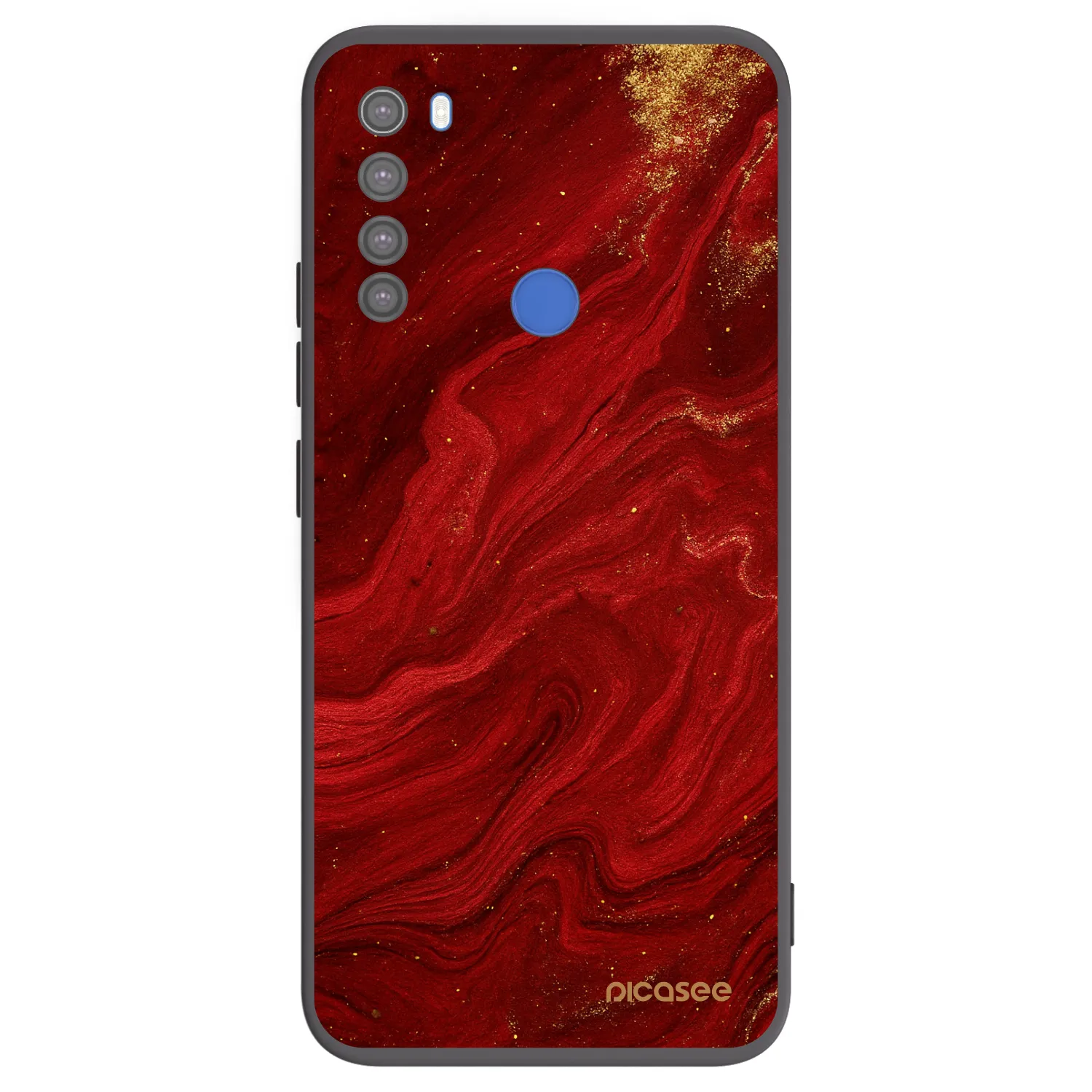 Picasee fekete szilikon tok az alábbi mobiltelefonokra Xiaomi Redmi Note 8T - Red